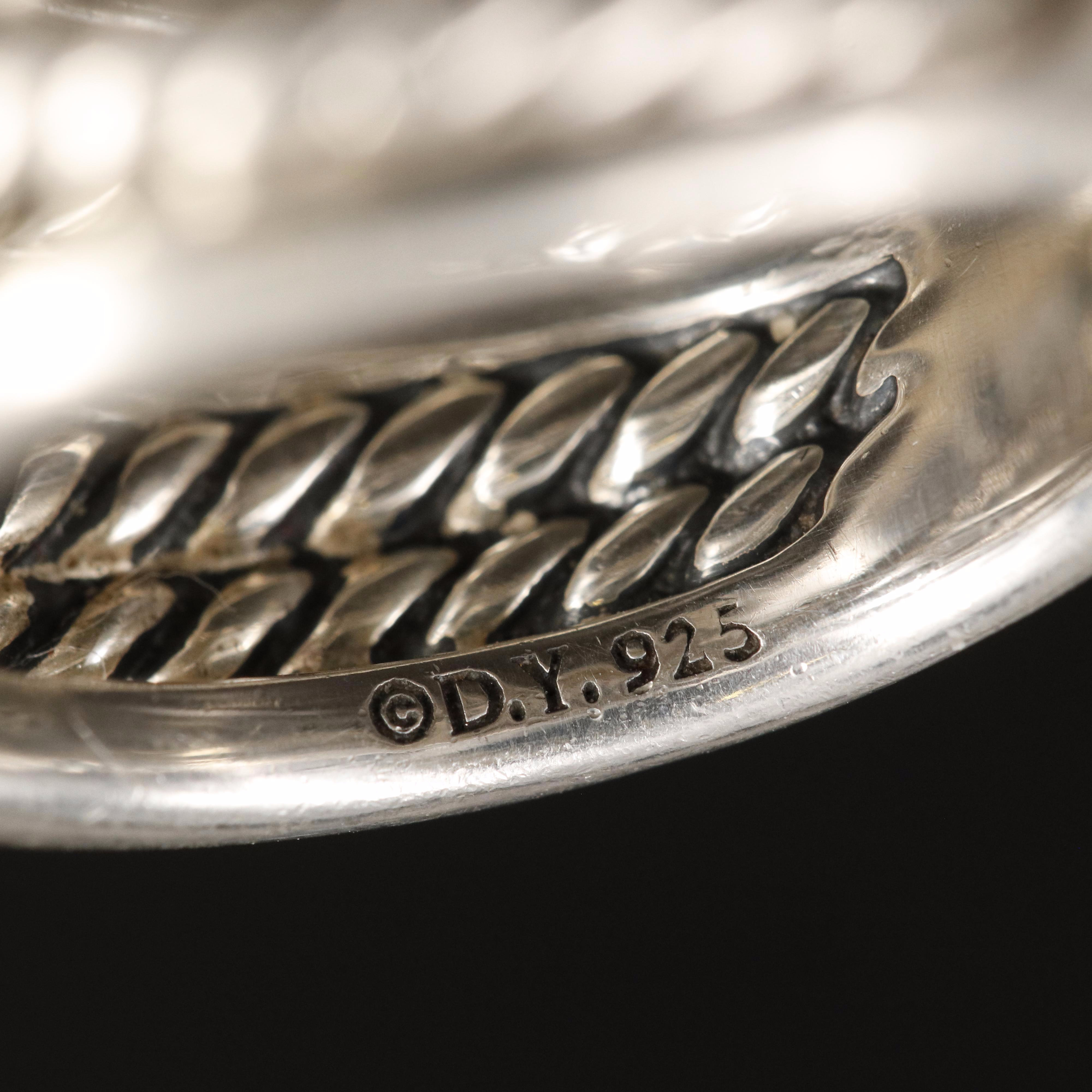 David Yurman "Crossover" Sterling Ring