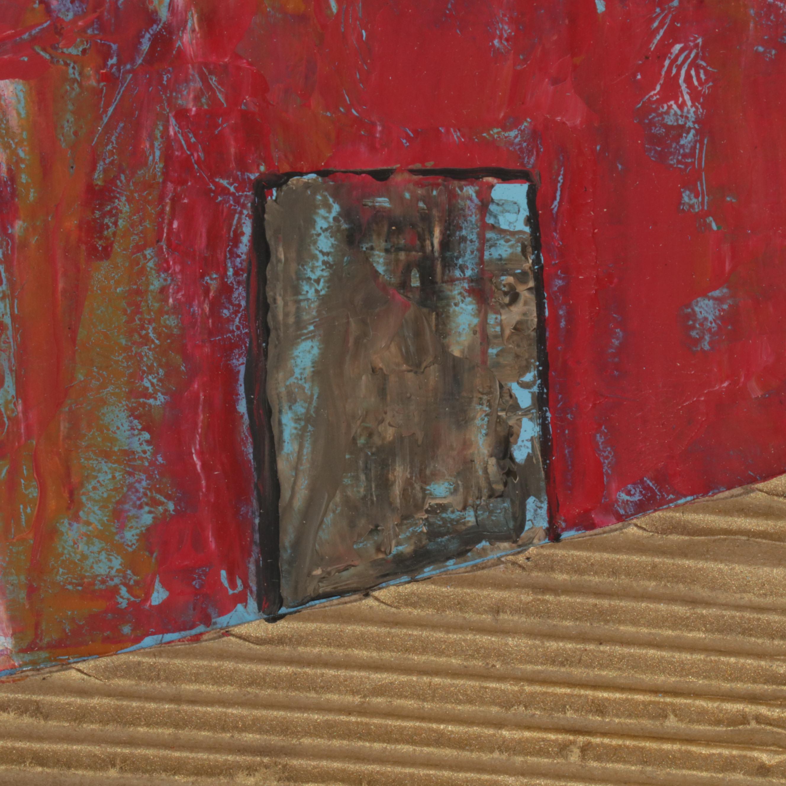 Cheri Clem Mixed Media Painting "American Farmland," 2022