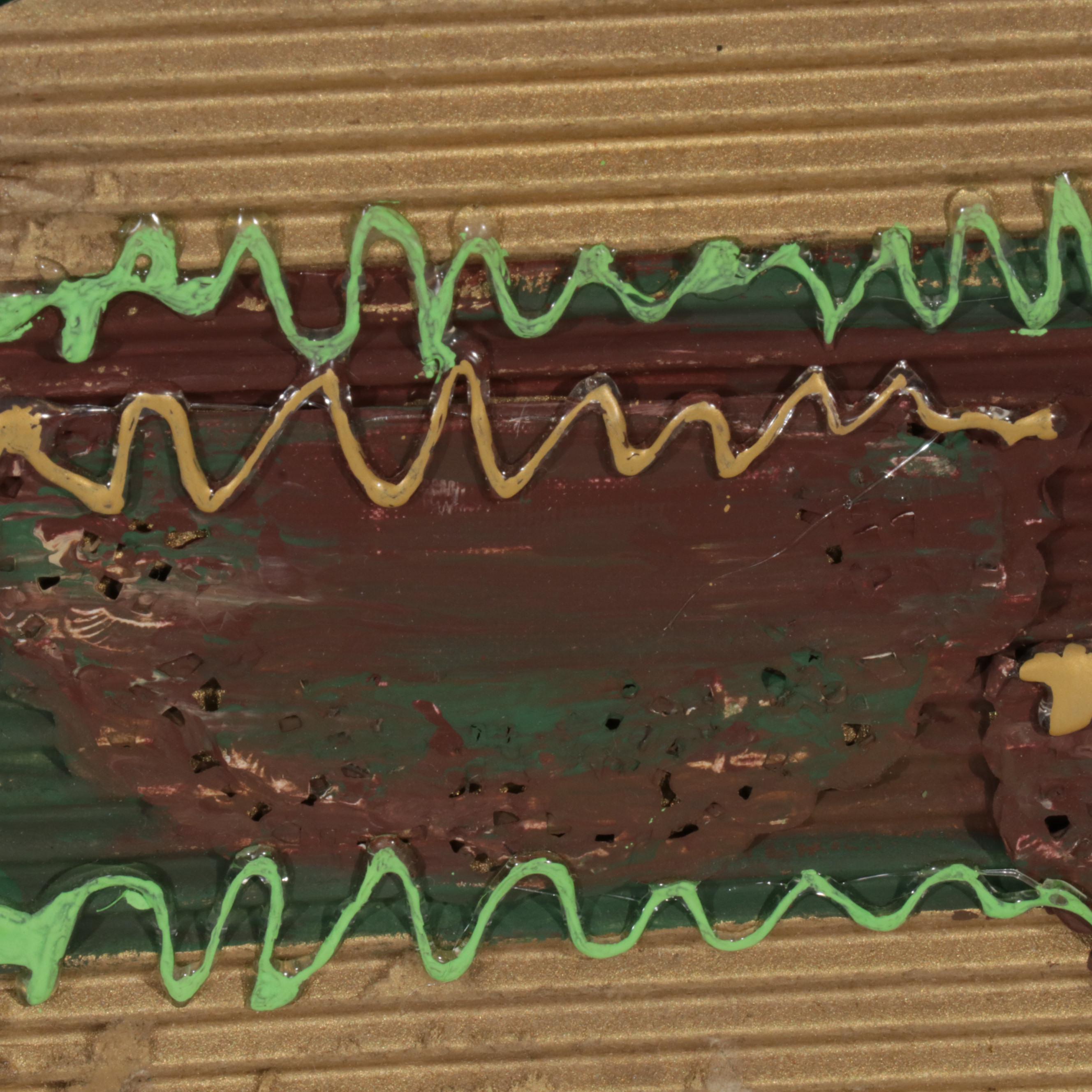 Cheri Clem Mixed Media Painting "American Farmland," 2022