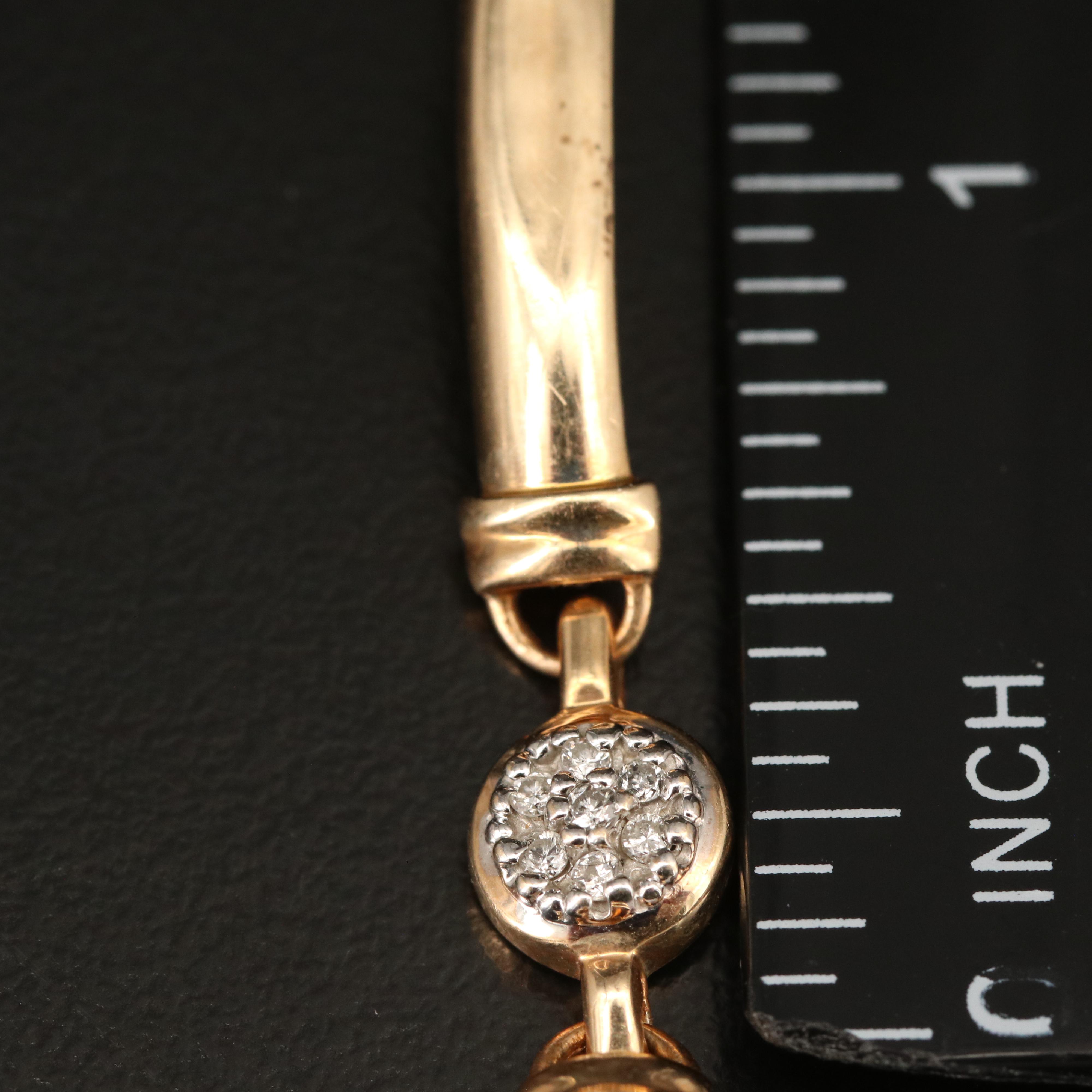 14K 0.25 CTW Diamond Bracelet