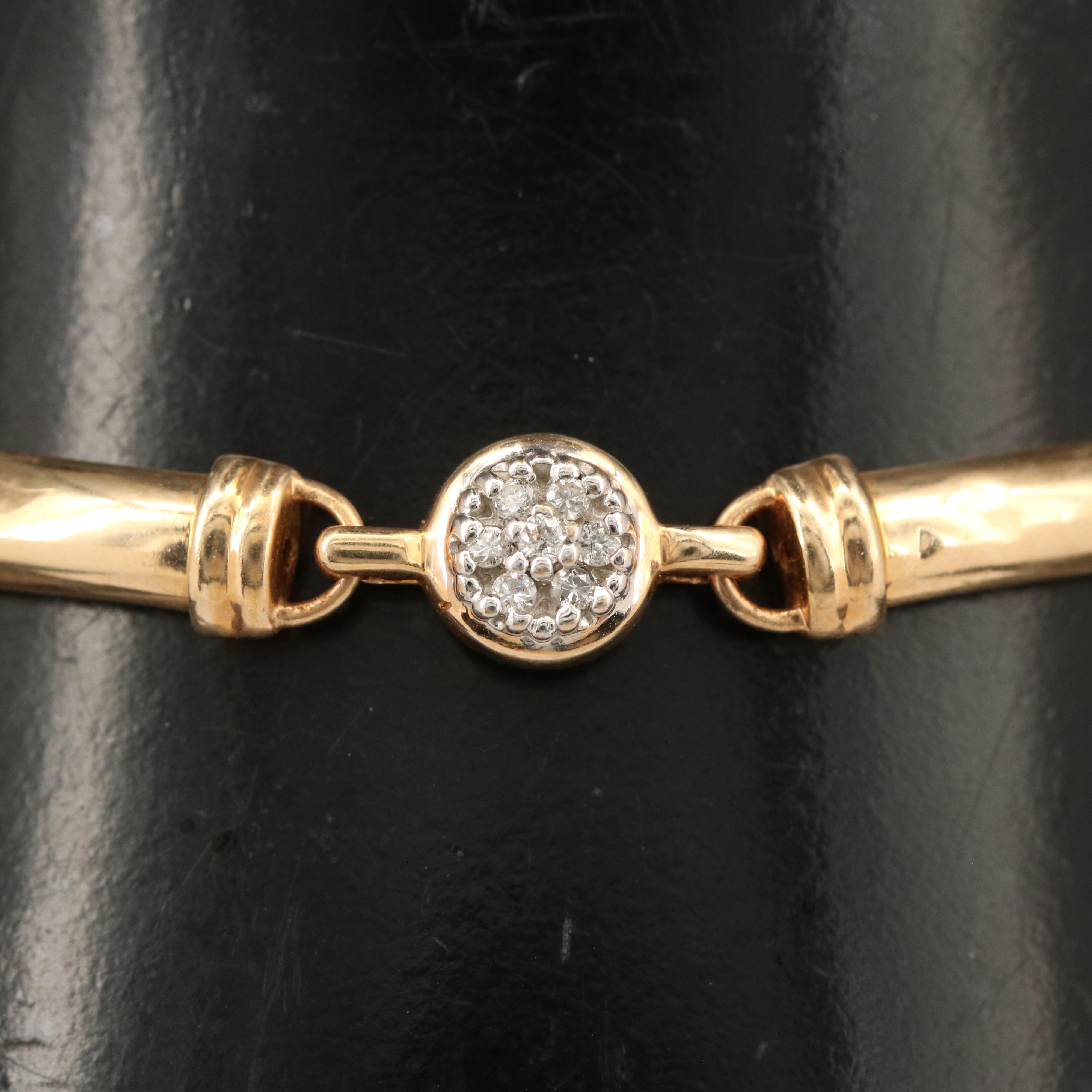 14K 0.25 CTW Diamond Bracelet