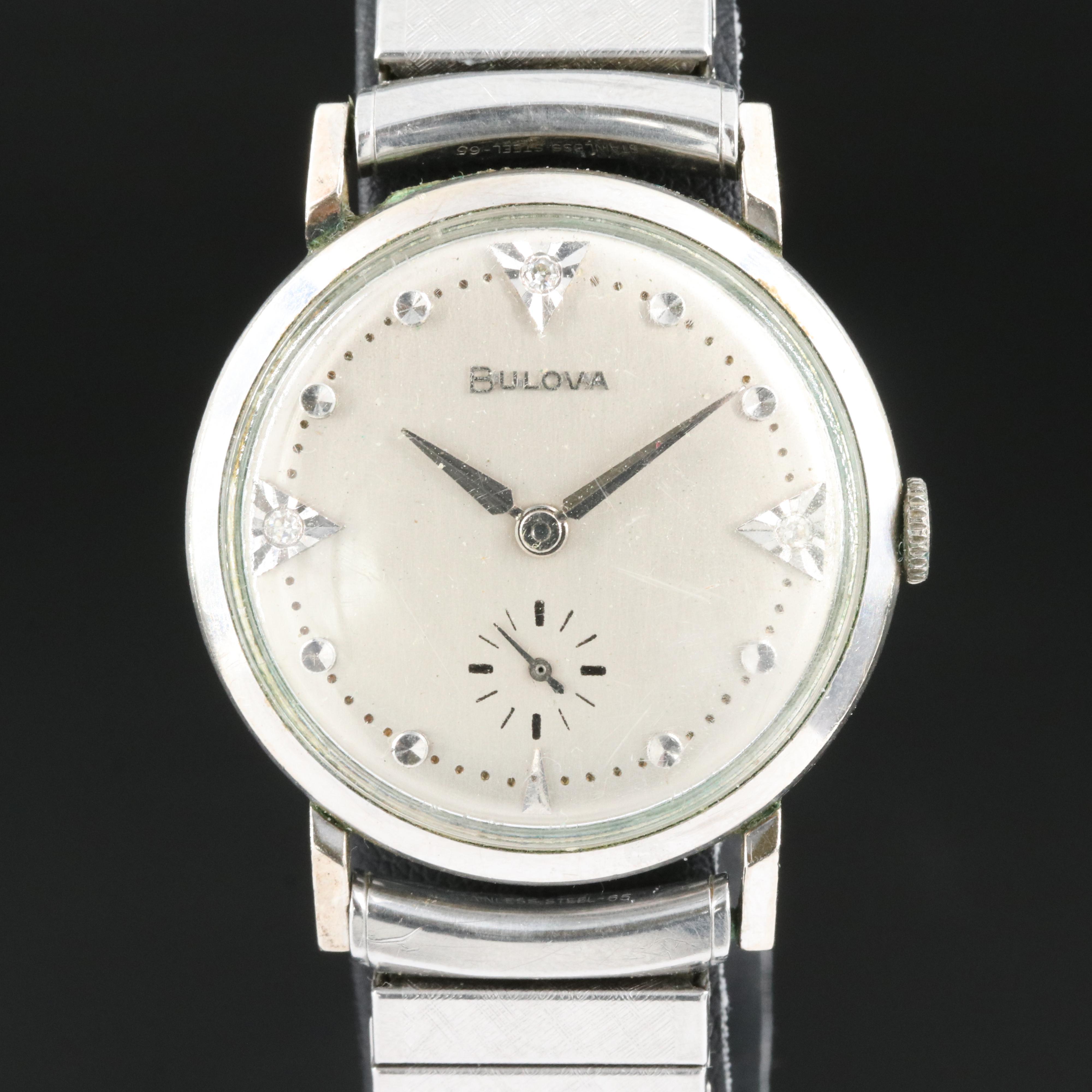 Bulova Diamond Dial Vintage Watch