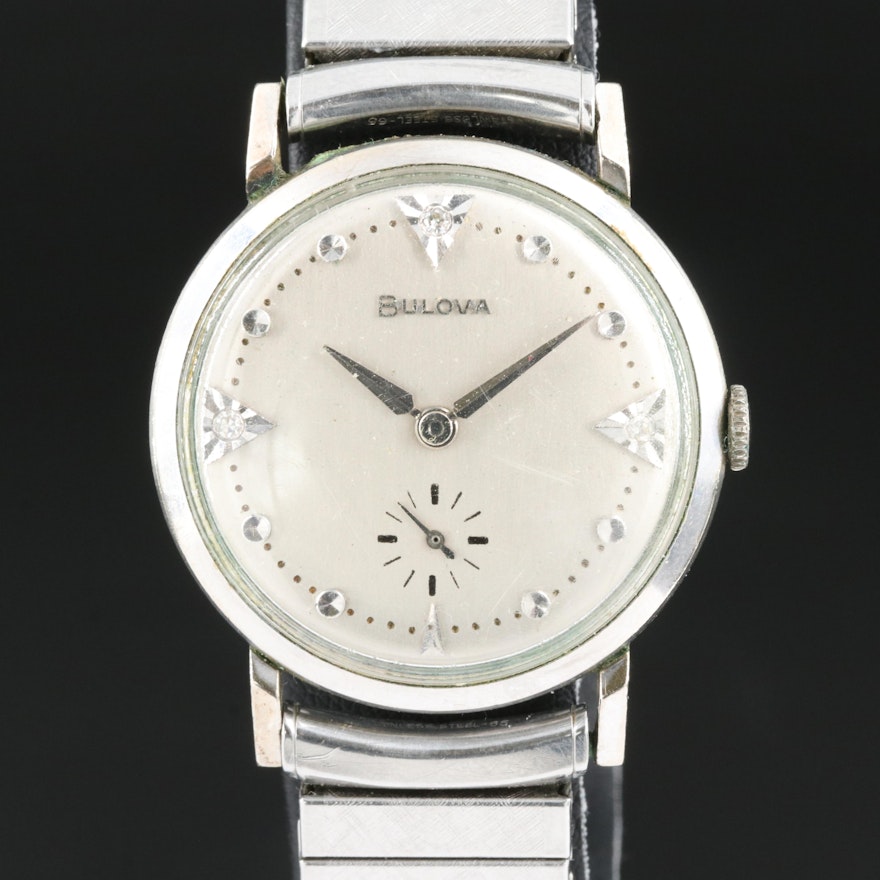 Bulova Diamond Dial Vintage Wristwatch