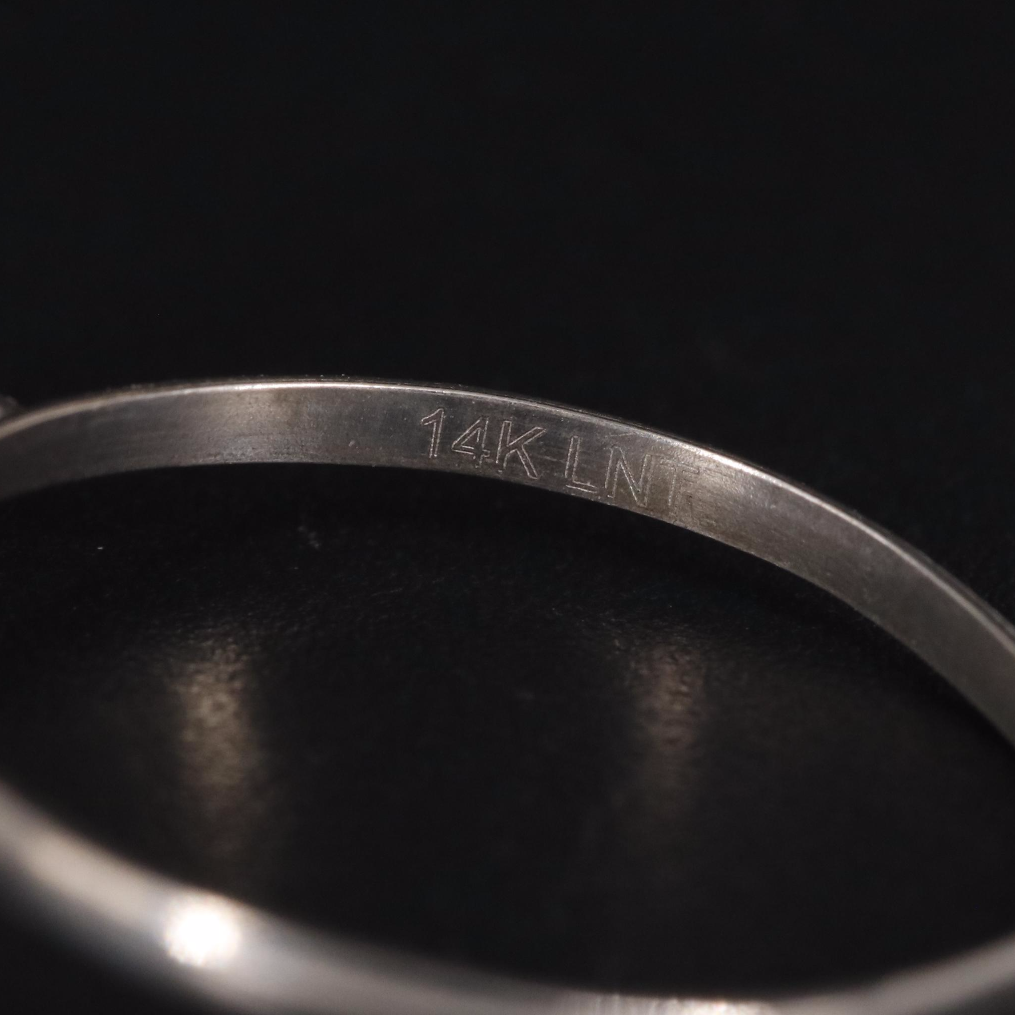 14K Black and Yellow Diamond Ring