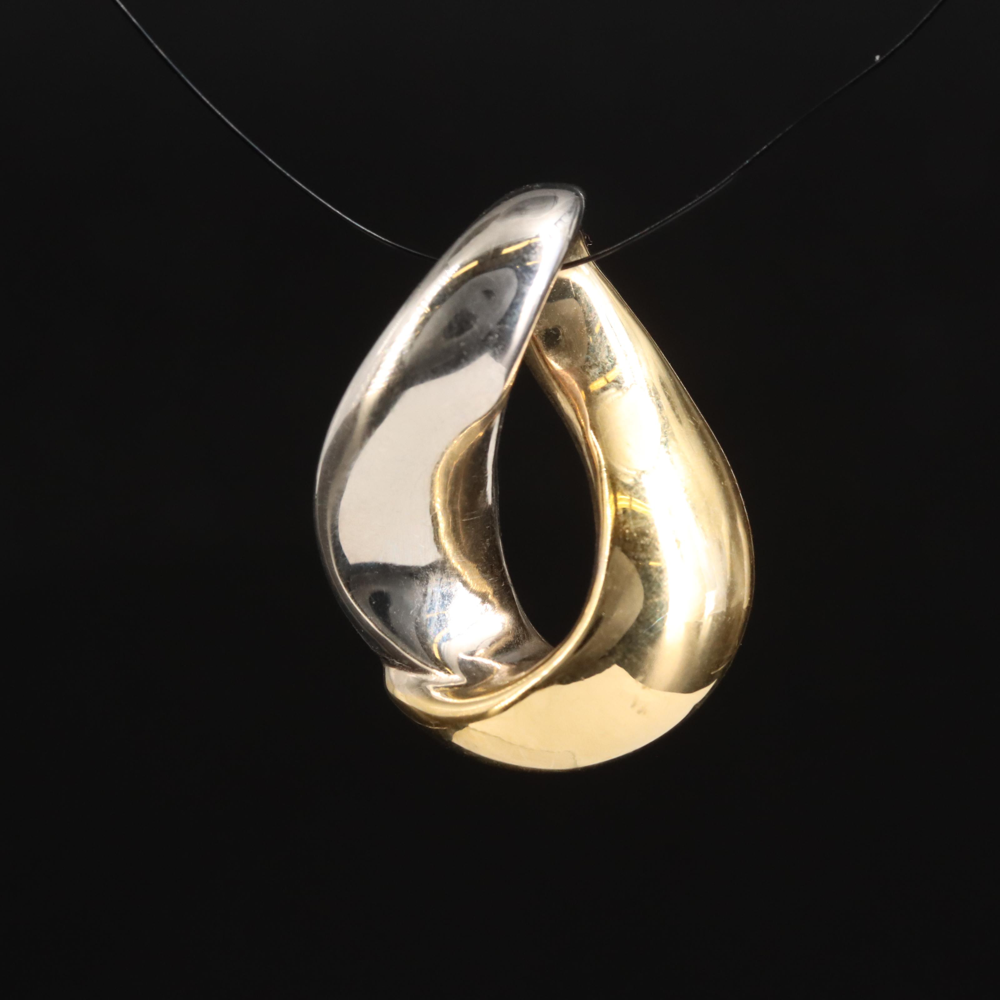 14K Slide Pendant