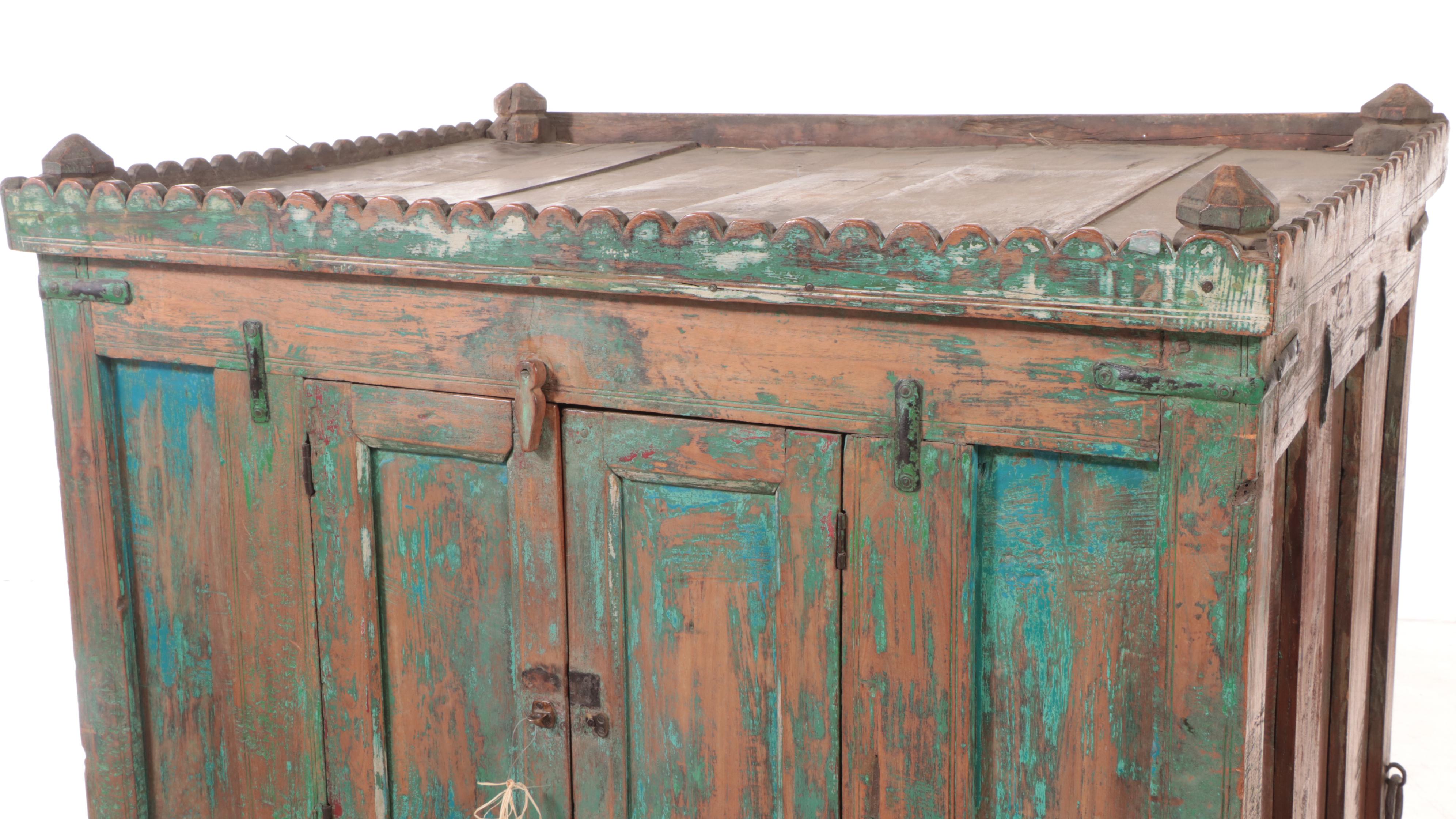 Rajasthani Teak Storage Cabinet, Early 20th Century