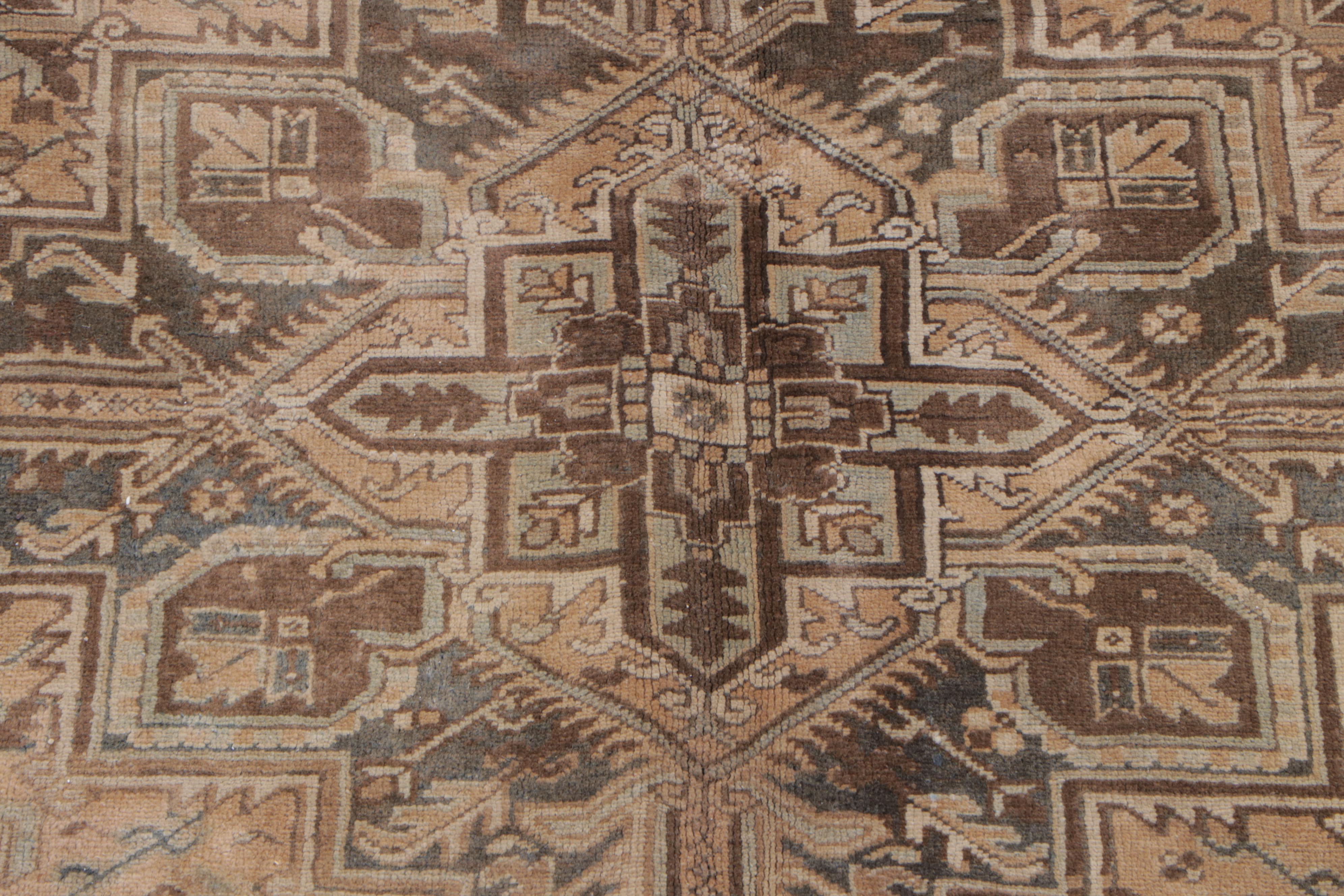 7'2 x 9'5 Hand-Knotted Indo-Persian Heriz Area Rug