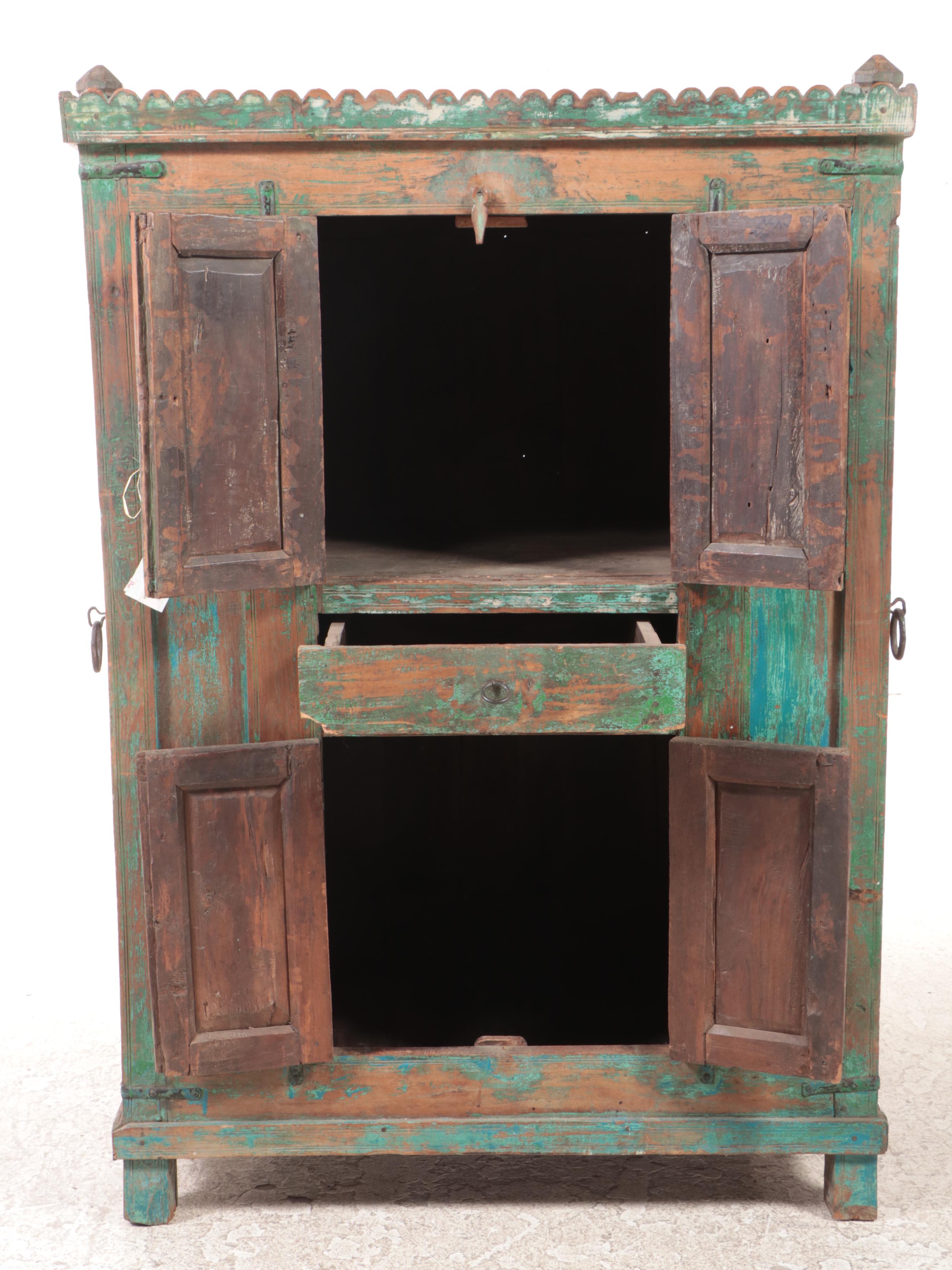 Rajasthani Teak Storage Cabinet, Early 20th Century