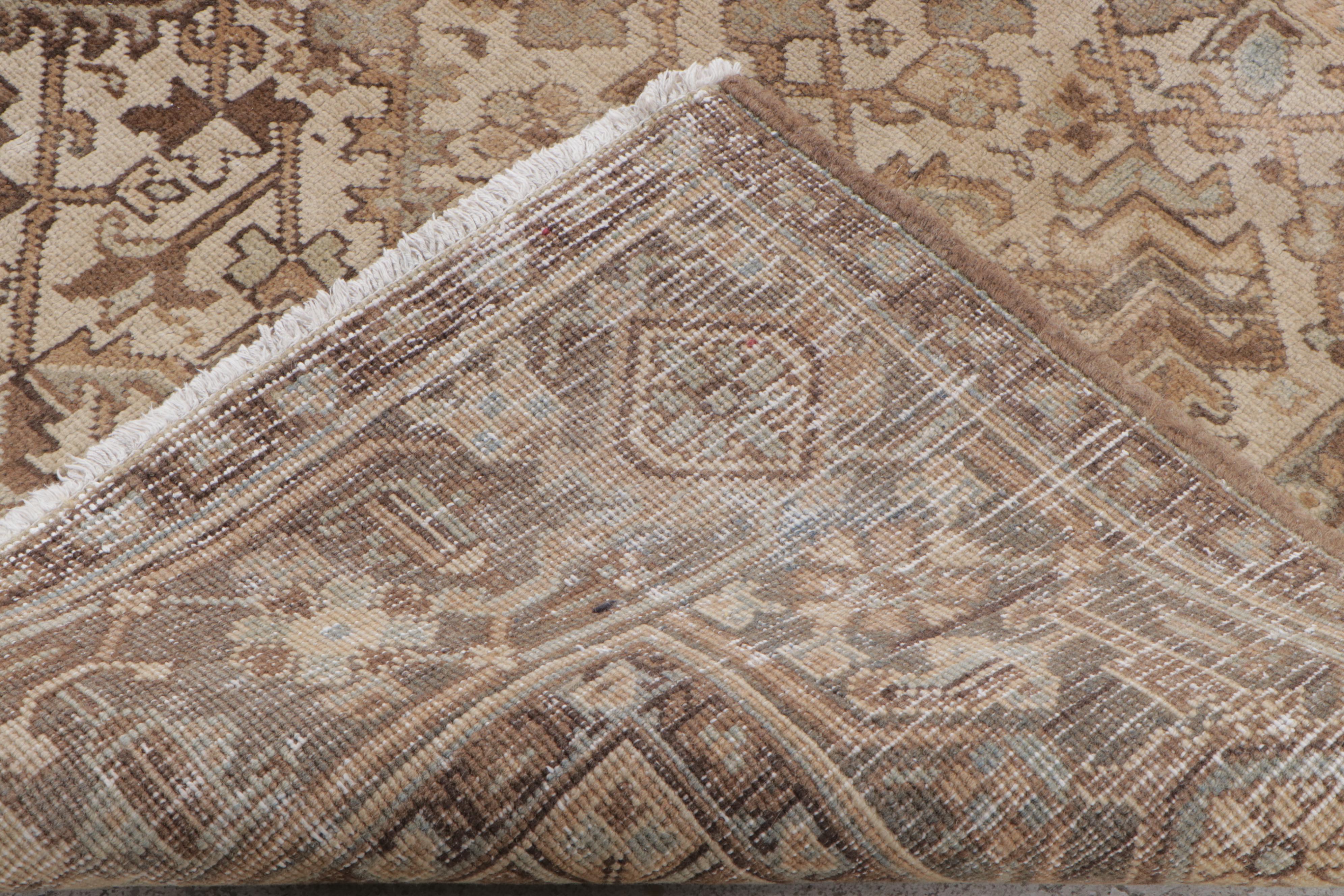 7'2 x 9'5 Hand-Knotted Indo-Persian Heriz Area Rug