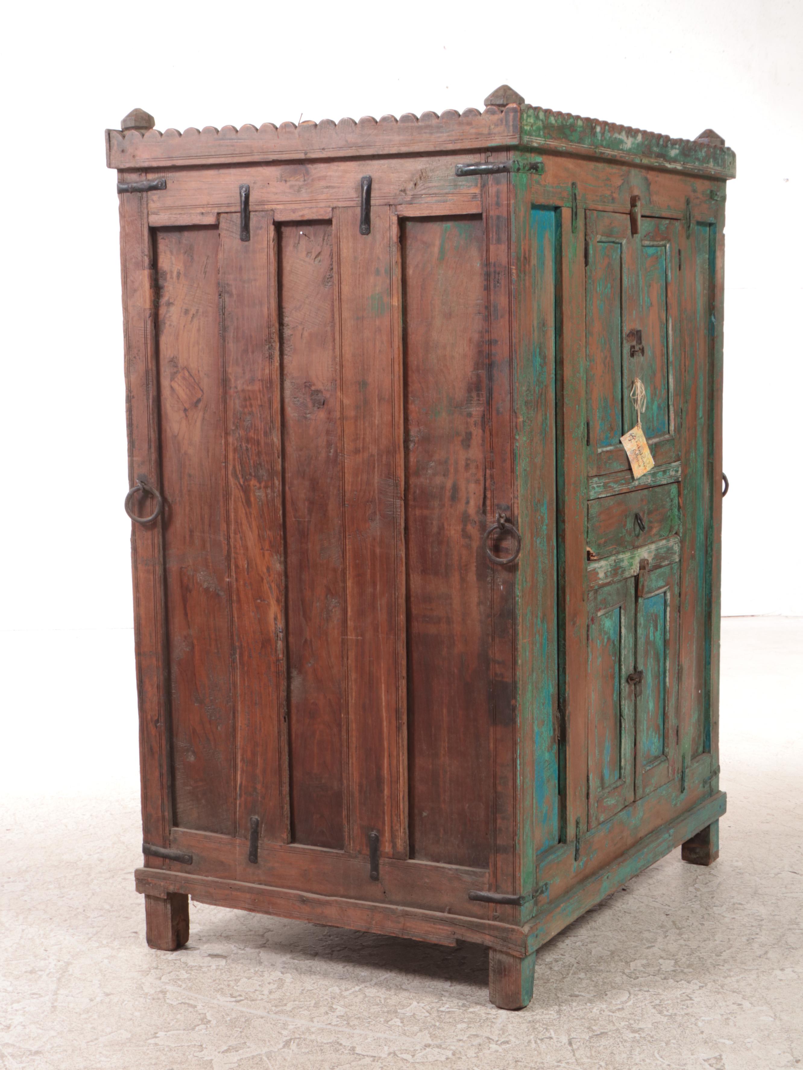 Rajasthani Teak Storage Cabinet, Early 20th Century