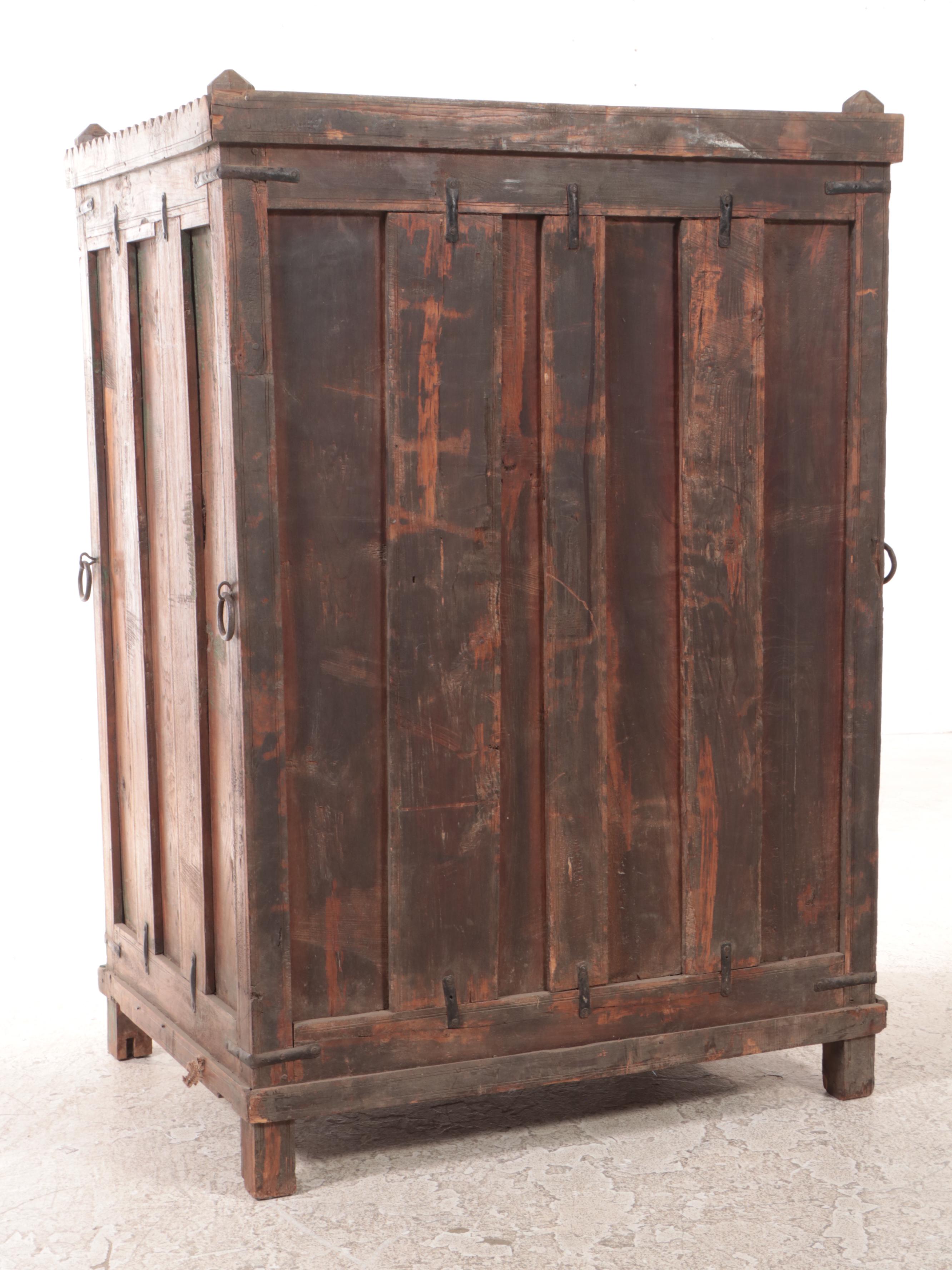 Rajasthani Teak Storage Cabinet, Early 20th Century