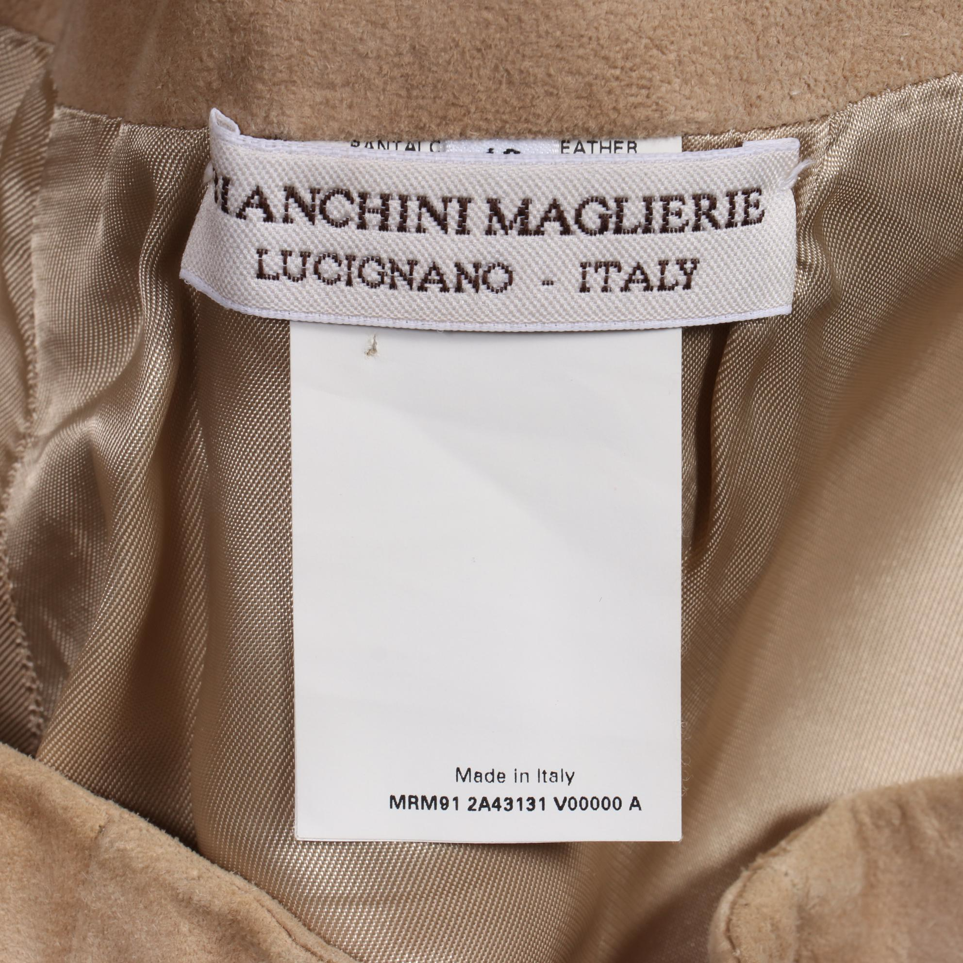 Iris Setlakwe Sheer Gathered Waist Blouse and Bianchini Maglierie Suede Pants