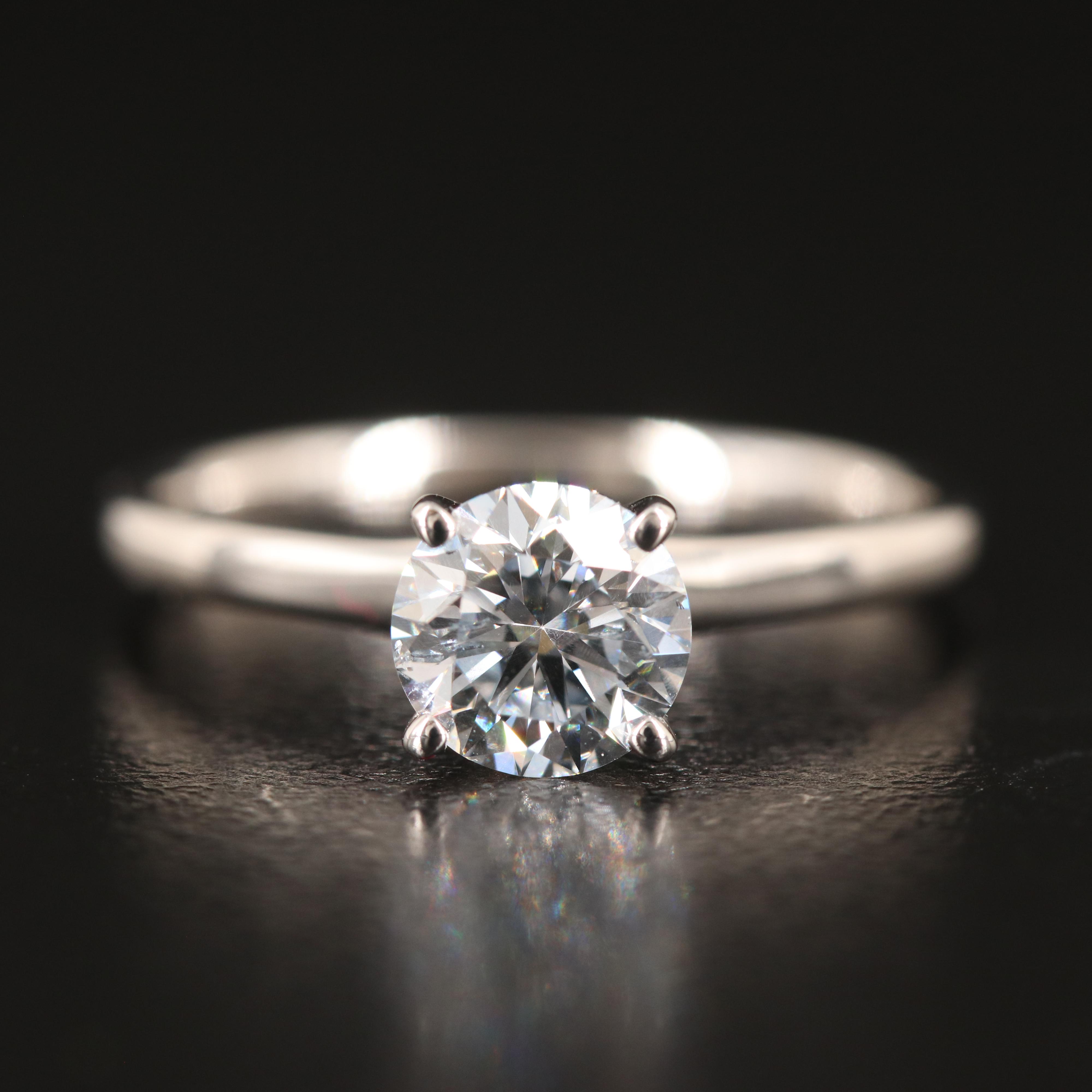 14K 0.96 CT Lab Grown Diamond Solitaire Ring