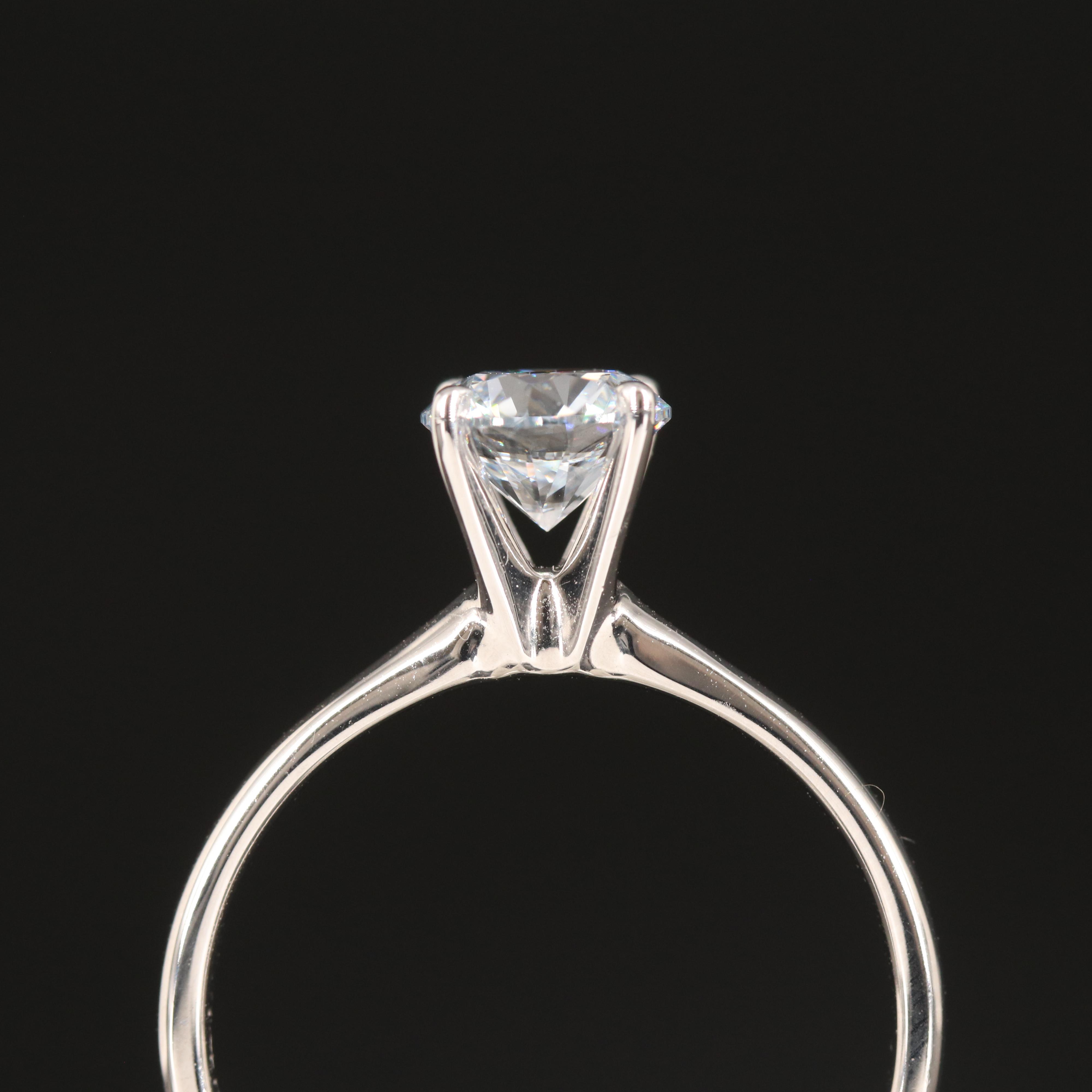 14K 0.96 CT Lab Grown Diamond Solitaire Ring