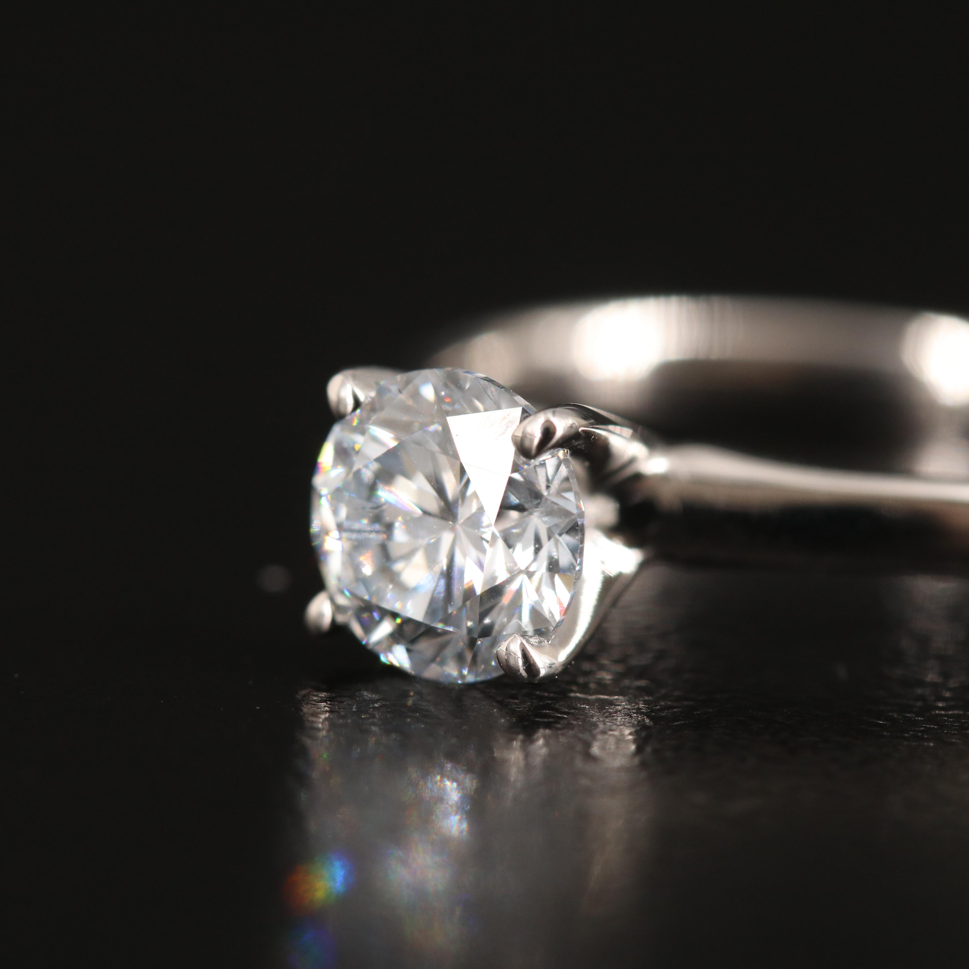 14K 0.96 CT Lab Grown Diamond Solitaire Ring