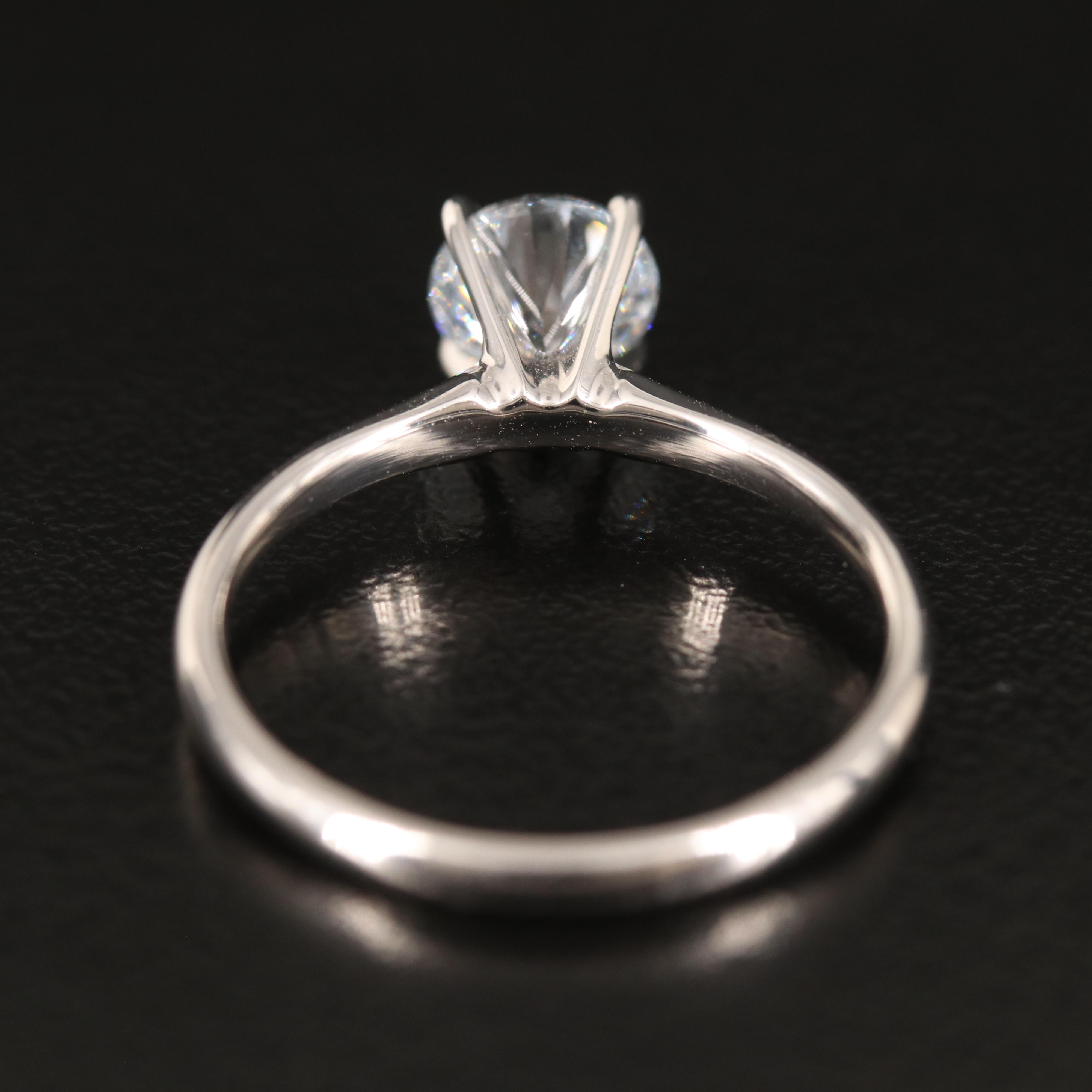 14K 0.96 CT Lab Grown Diamond Solitaire Ring