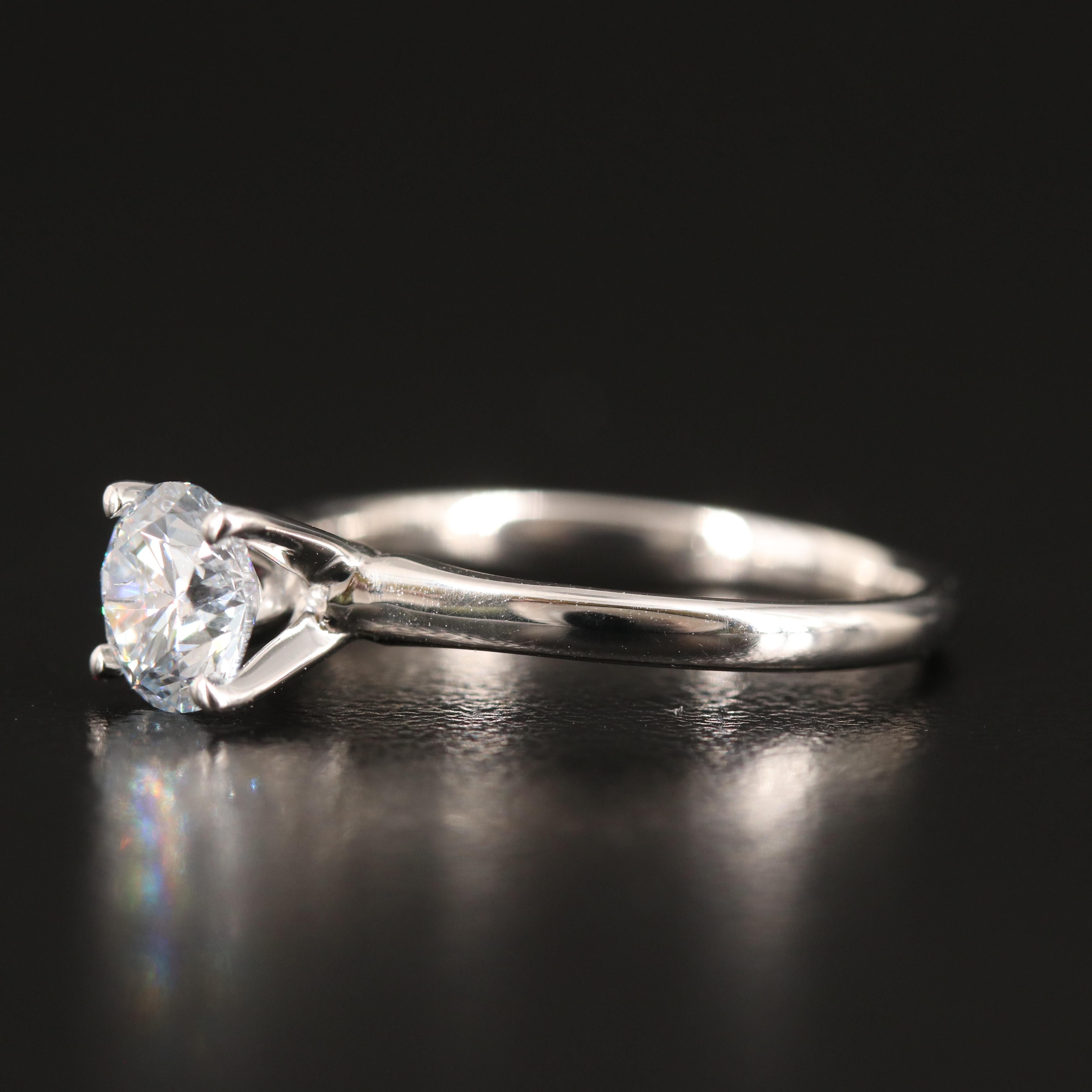 14K 0.96 CT Lab Grown Diamond Solitaire Ring