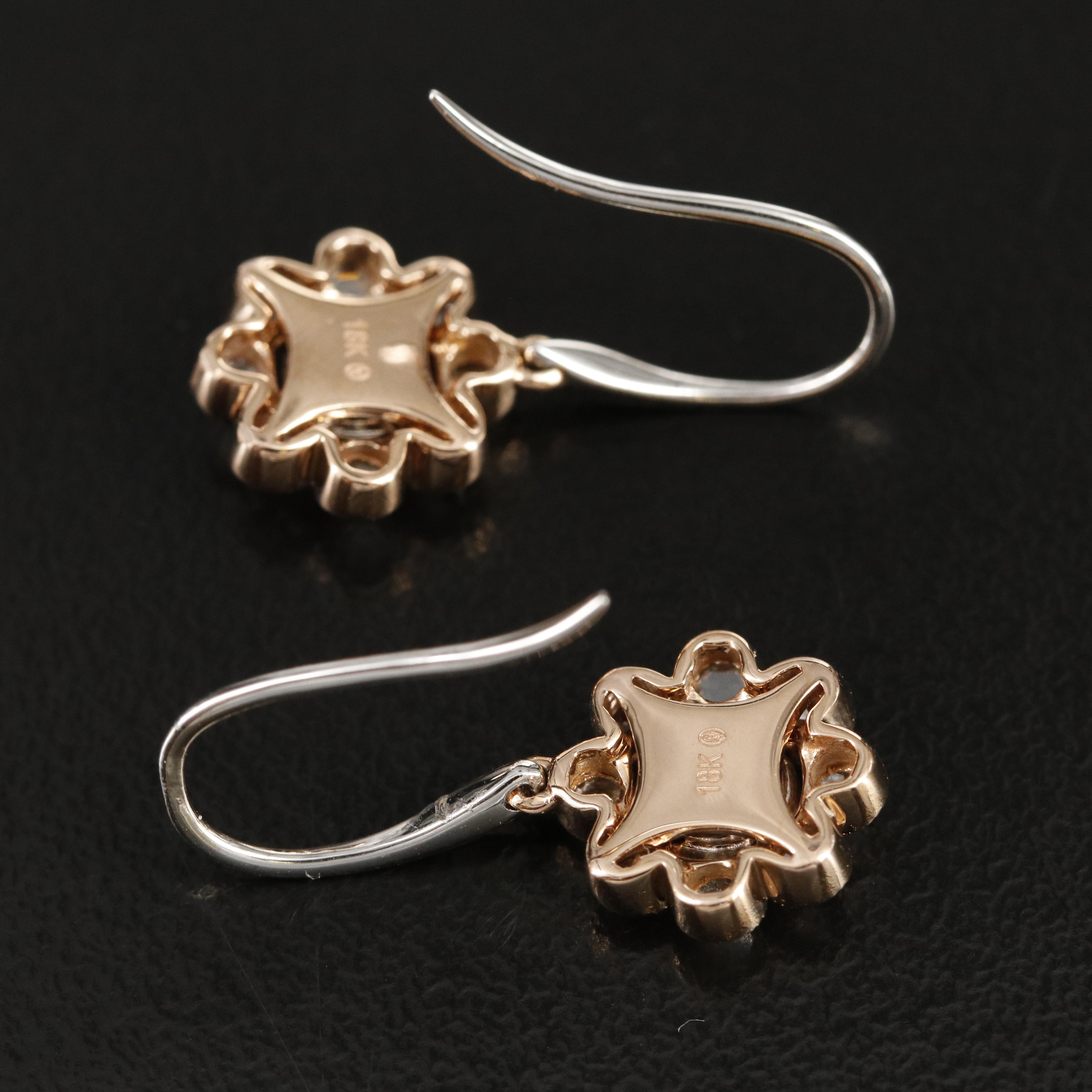 18K 0.70 CTW Diamond Earrings