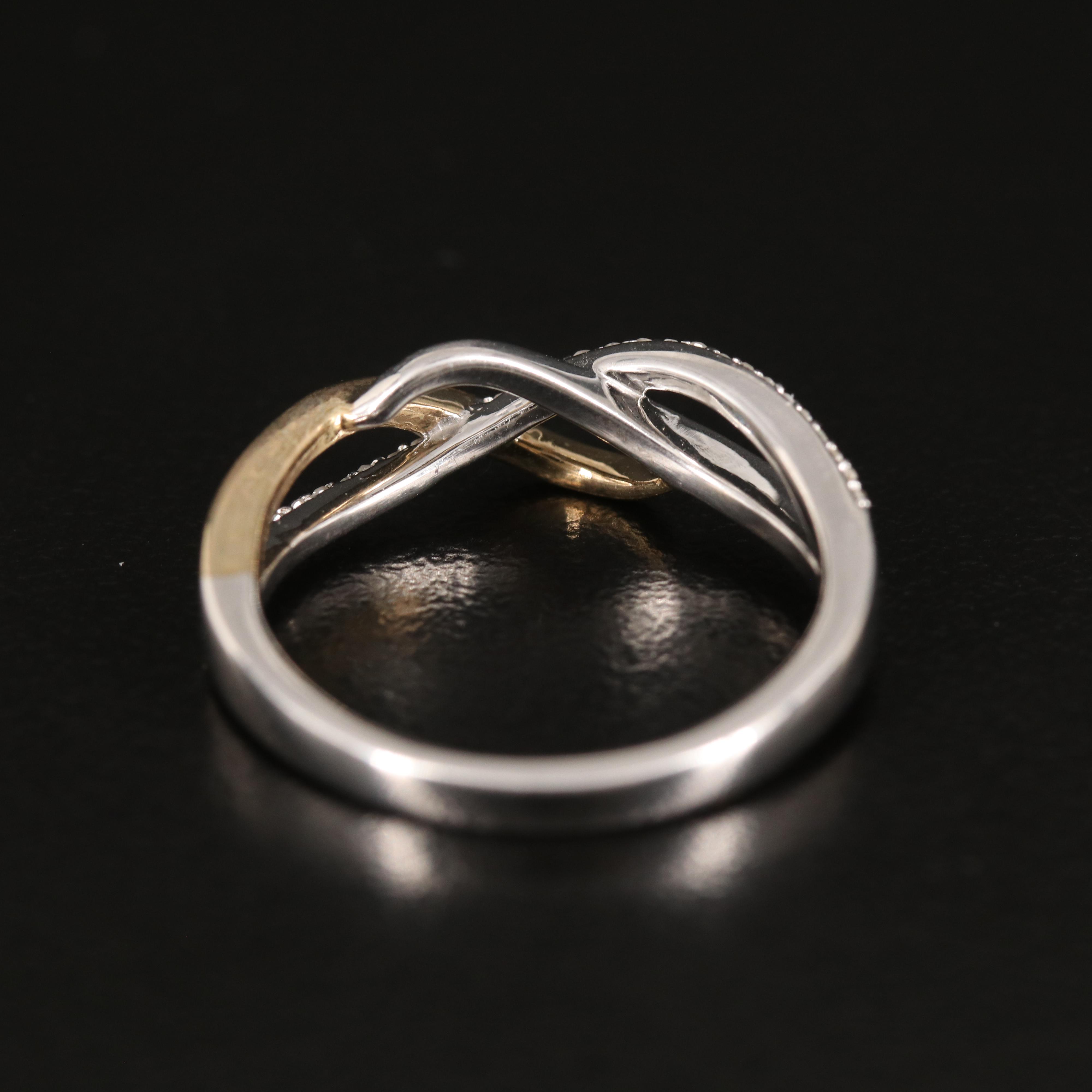 Sterling Diamond Crossover Band