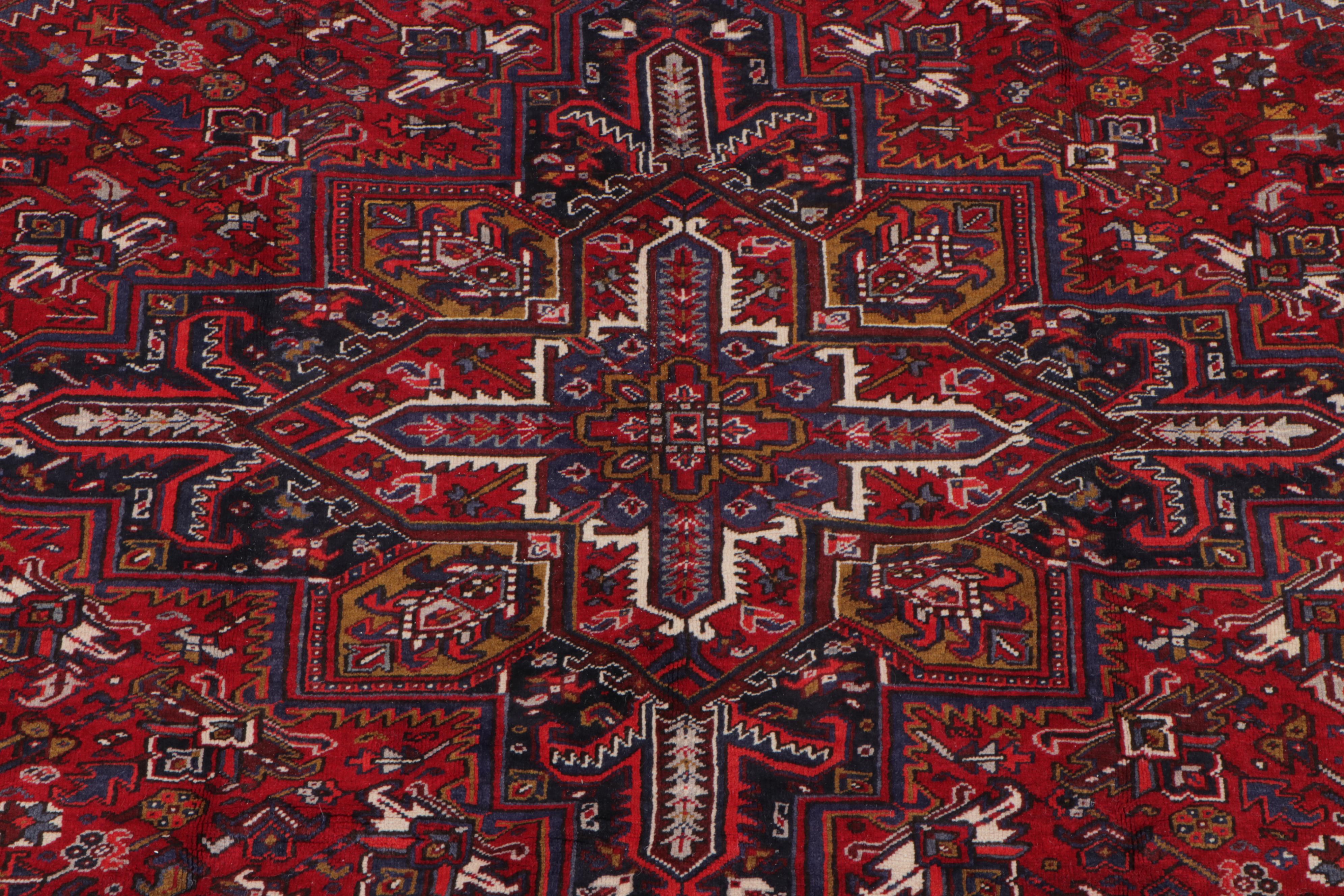 9'3 x 11'11 Hand-Knotted Persian Heriz Area Rug