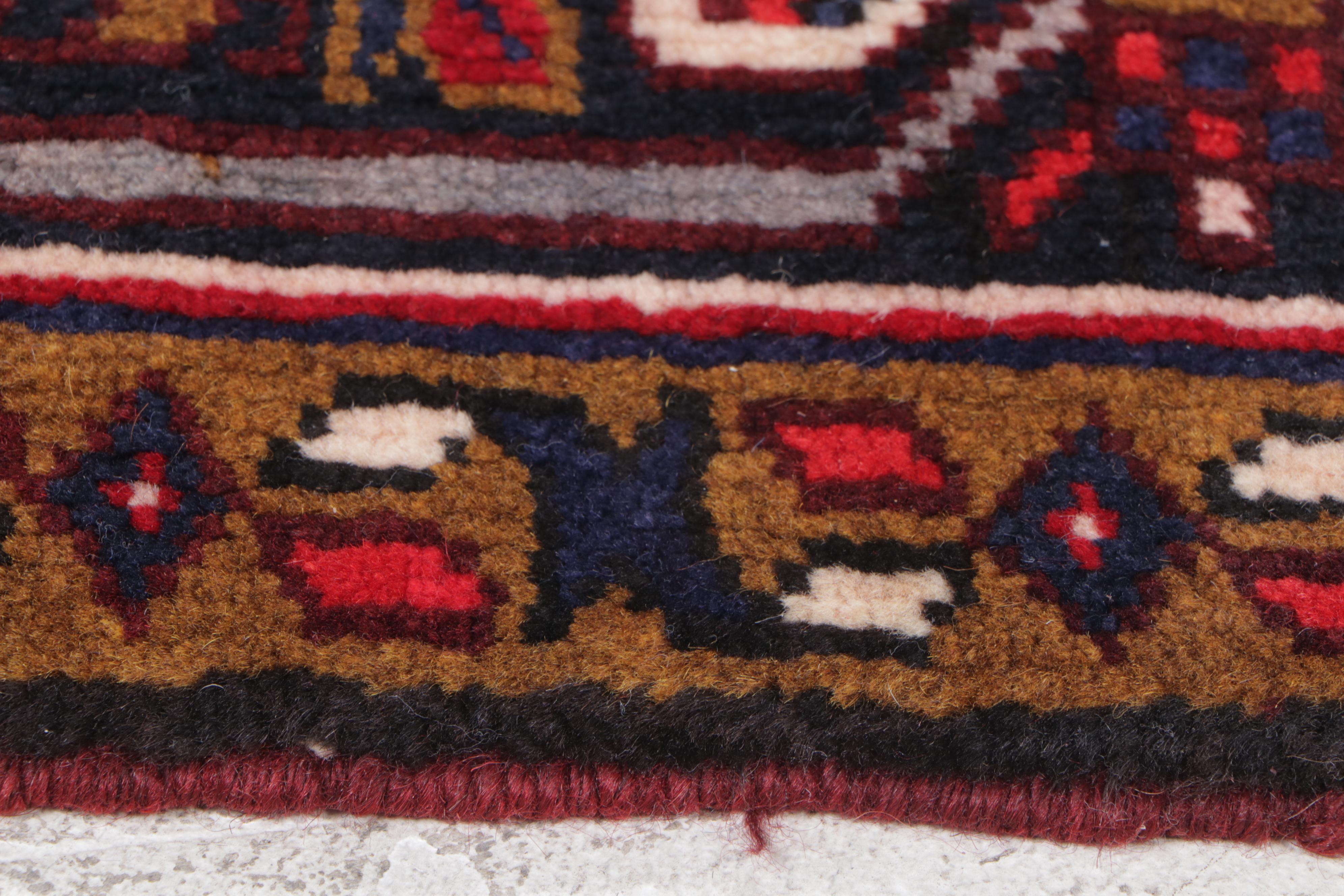 9'3 x 11'11 Hand-Knotted Persian Heriz Area Rug