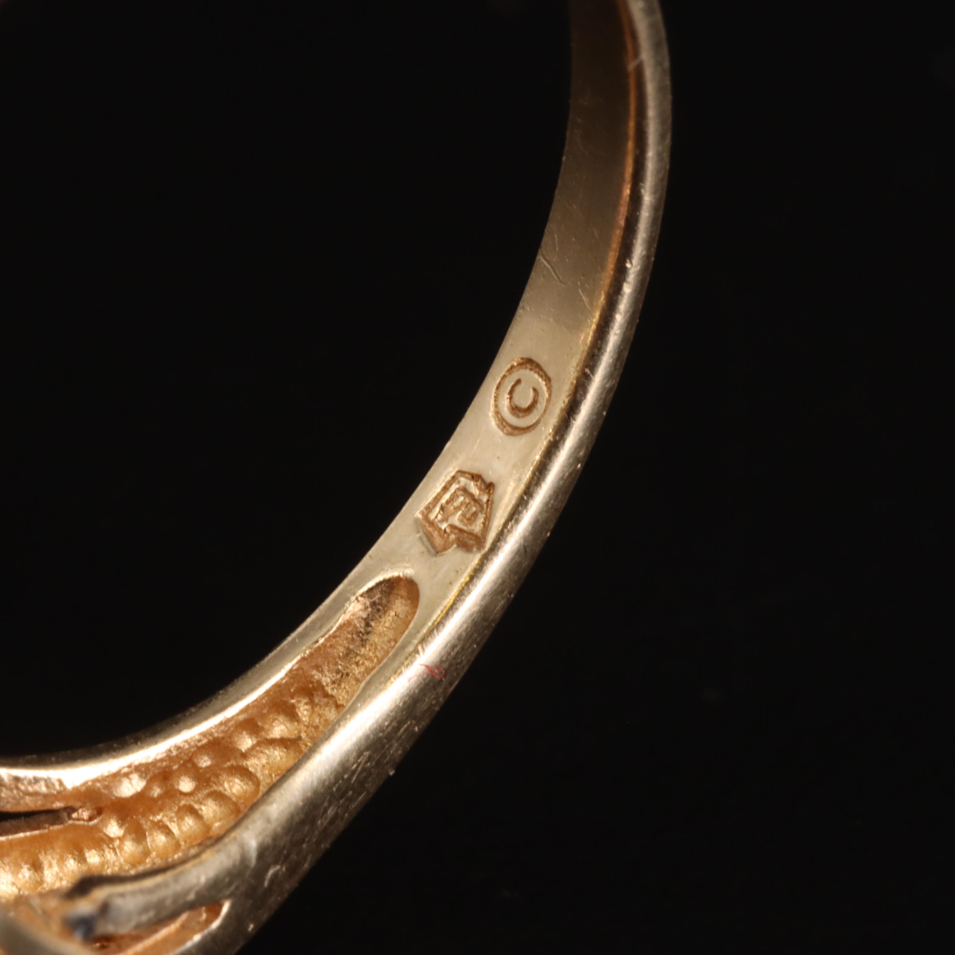 10K Amethyst and Diamond Ring