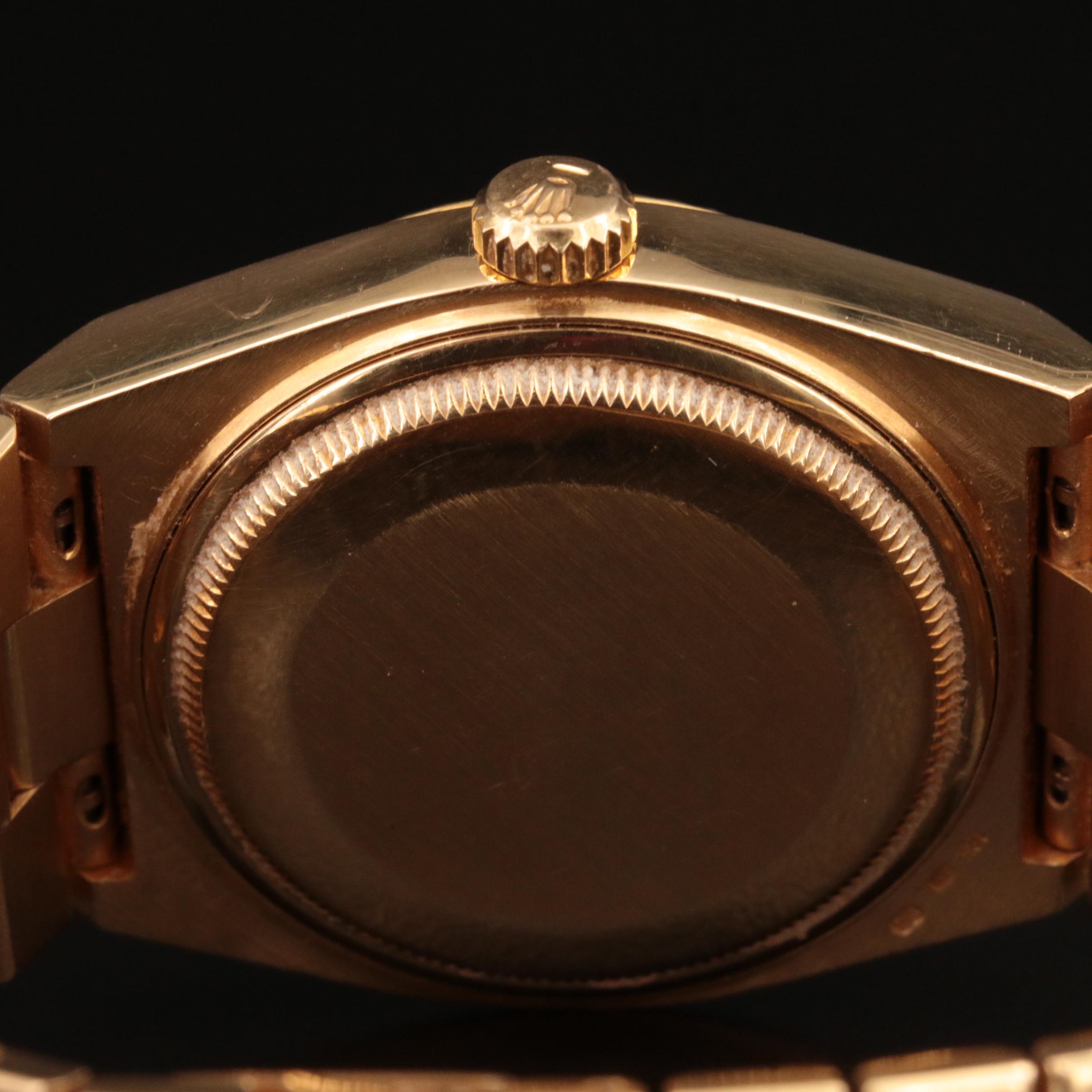 18K Rolex Day-Date OysterQuartz Integrated Presidential Watch