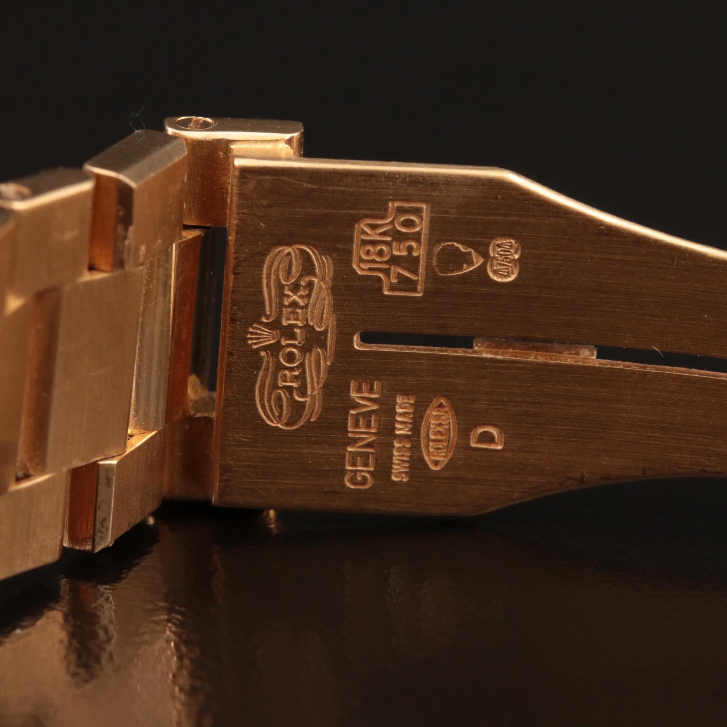 18K Rolex Day-Date OysterQuartz Integrated Presidential Watch