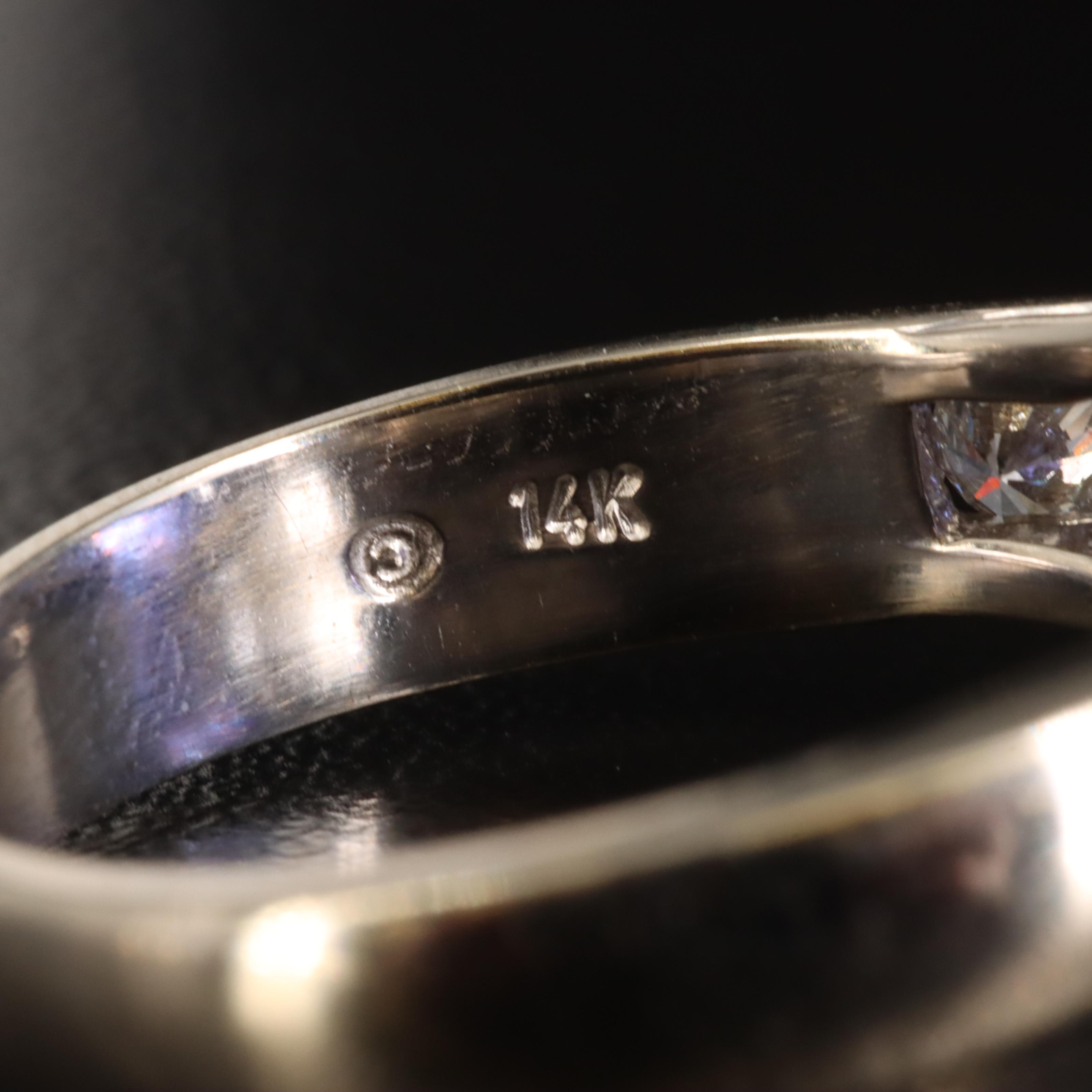 14K 7.81 CT Tanzanite and Diamond Ring with GIA Report