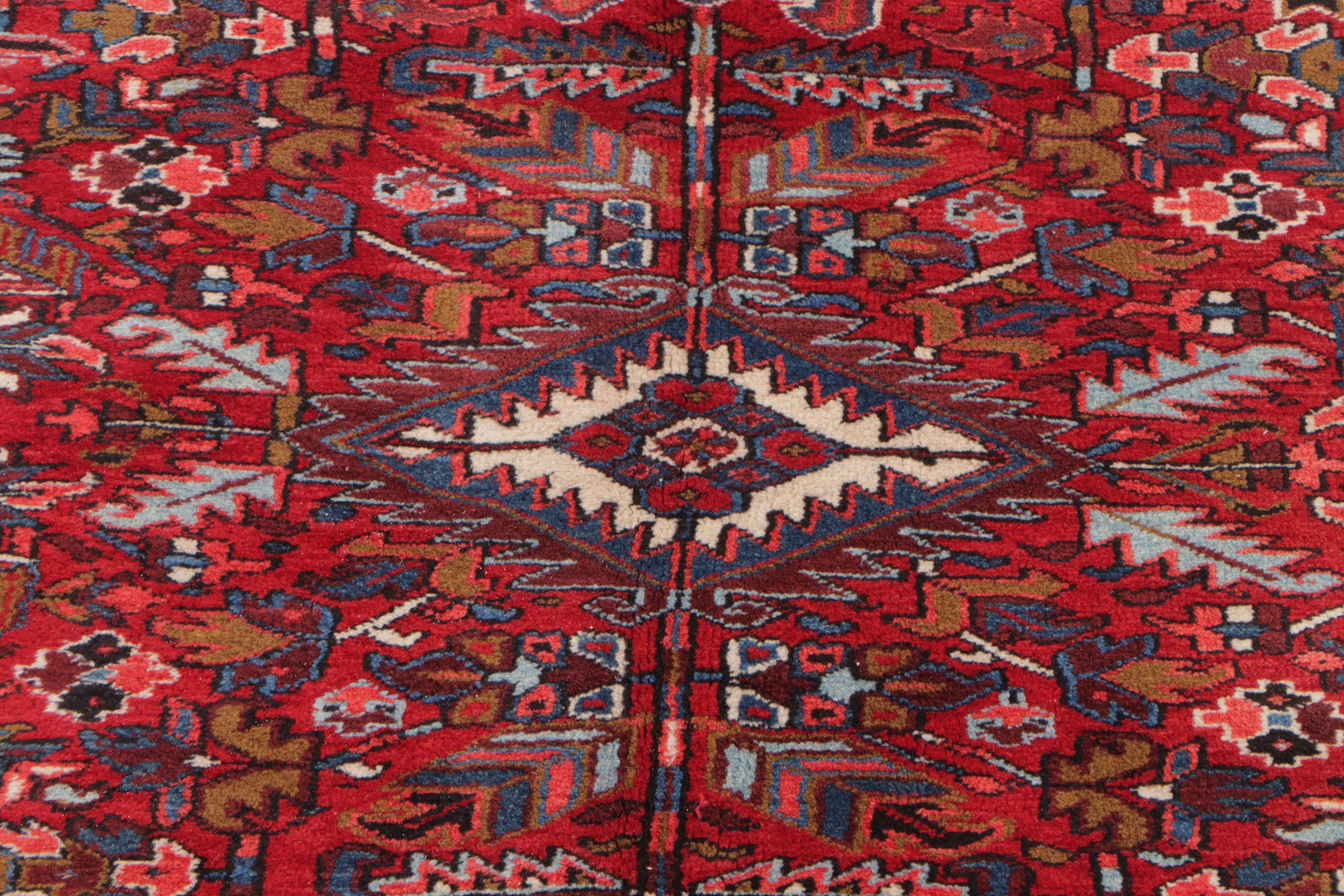 7'9 x 11'5 Hand-Knotted Persian Heriz Area Rug