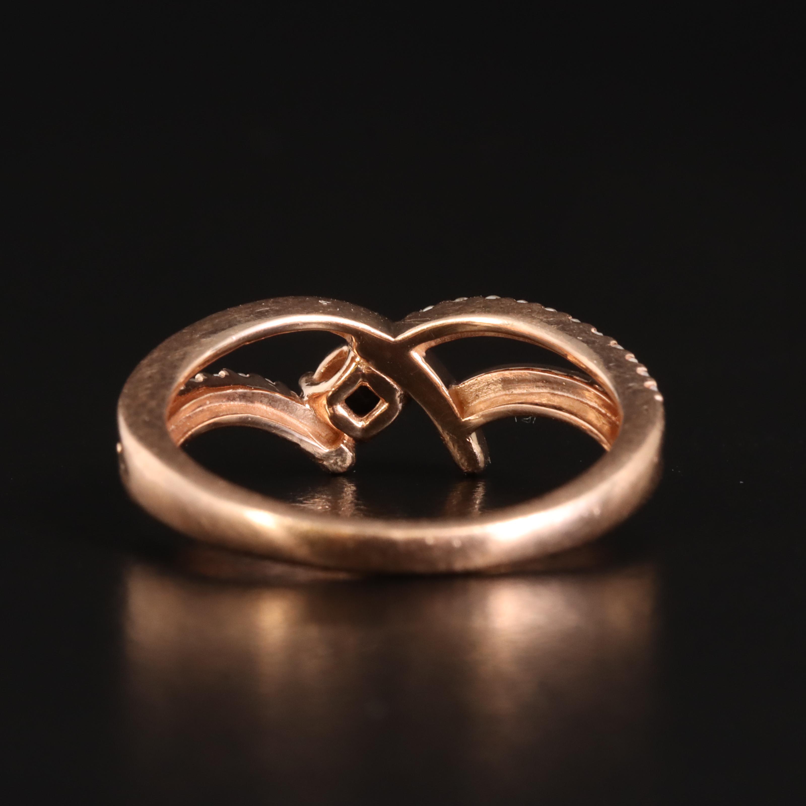 10K Rose Gold 0.27 CTW Diamond Ring