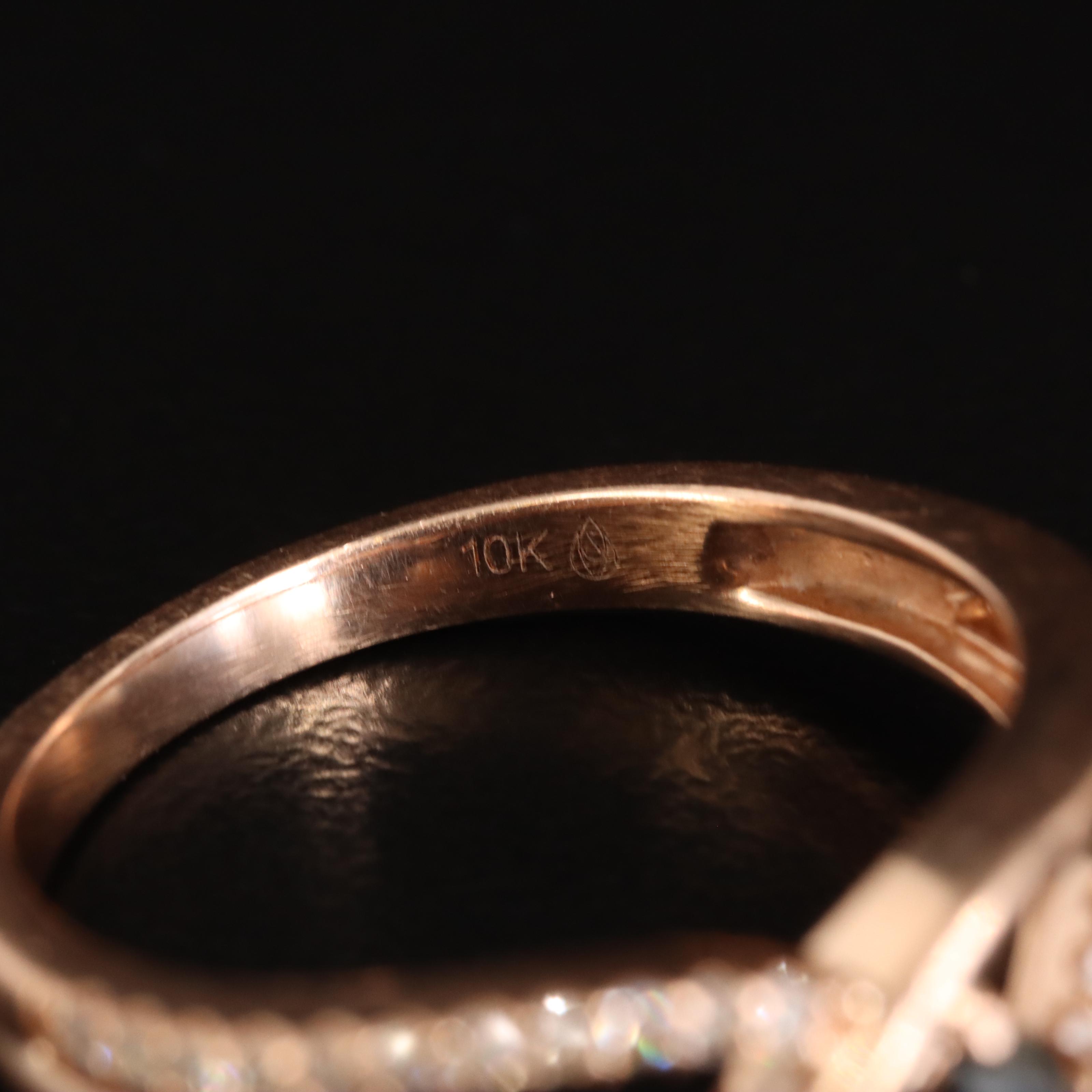 10K Rose Gold 0.27 CTW Diamond Ring