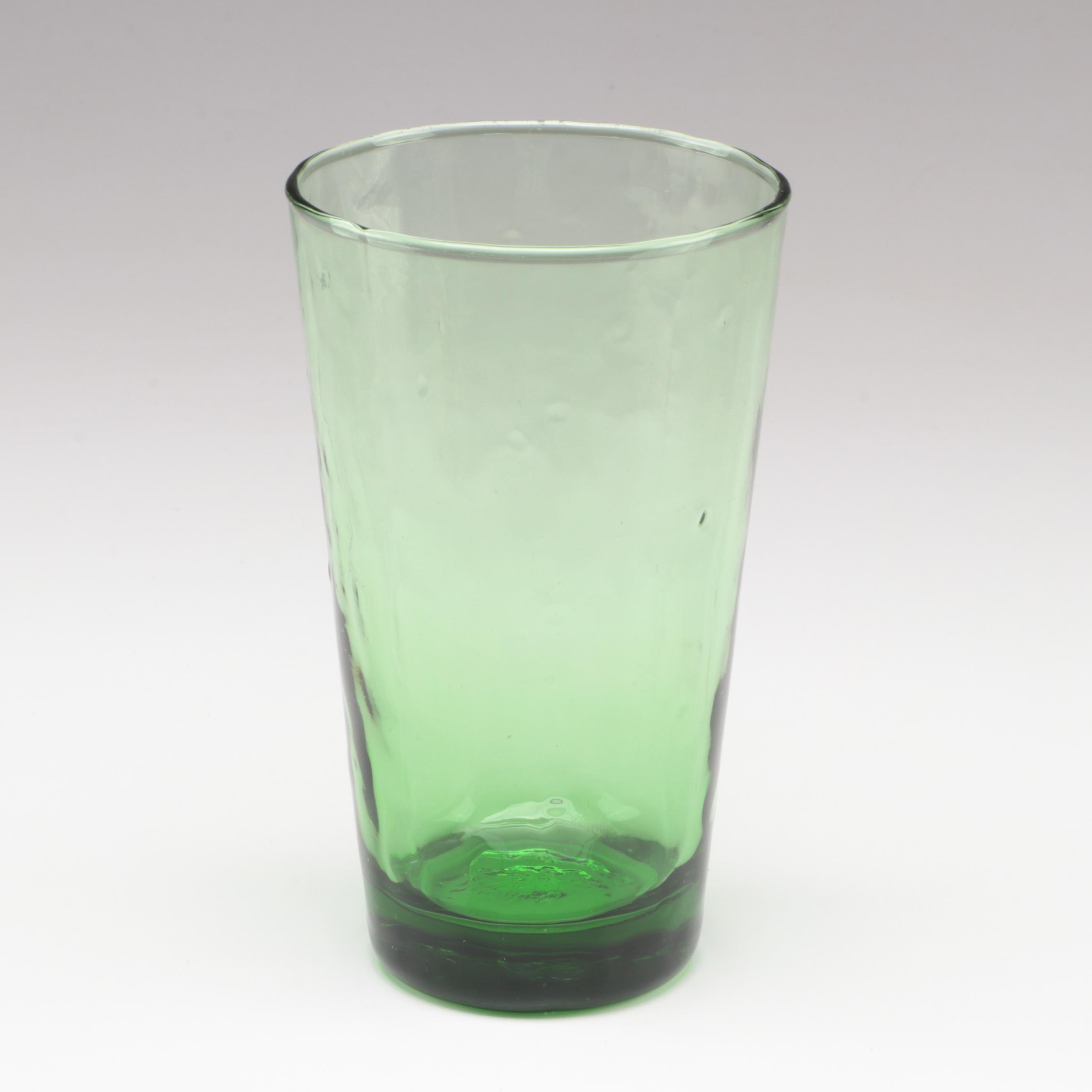 Libbey "Urban Green" Cooler Glasses, Late 20th Century