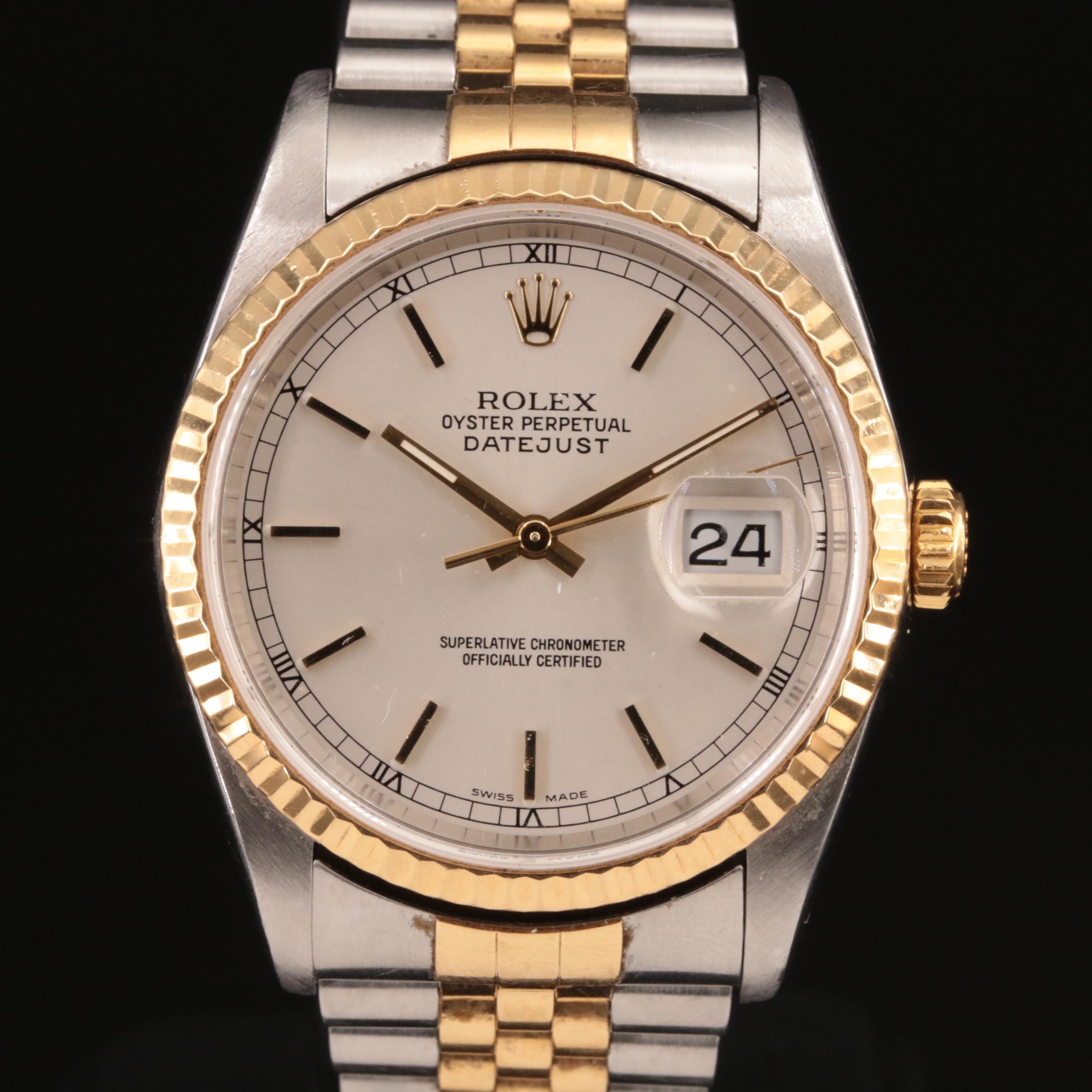 2002 Rolex Oyster Perpetual Datejust Watch