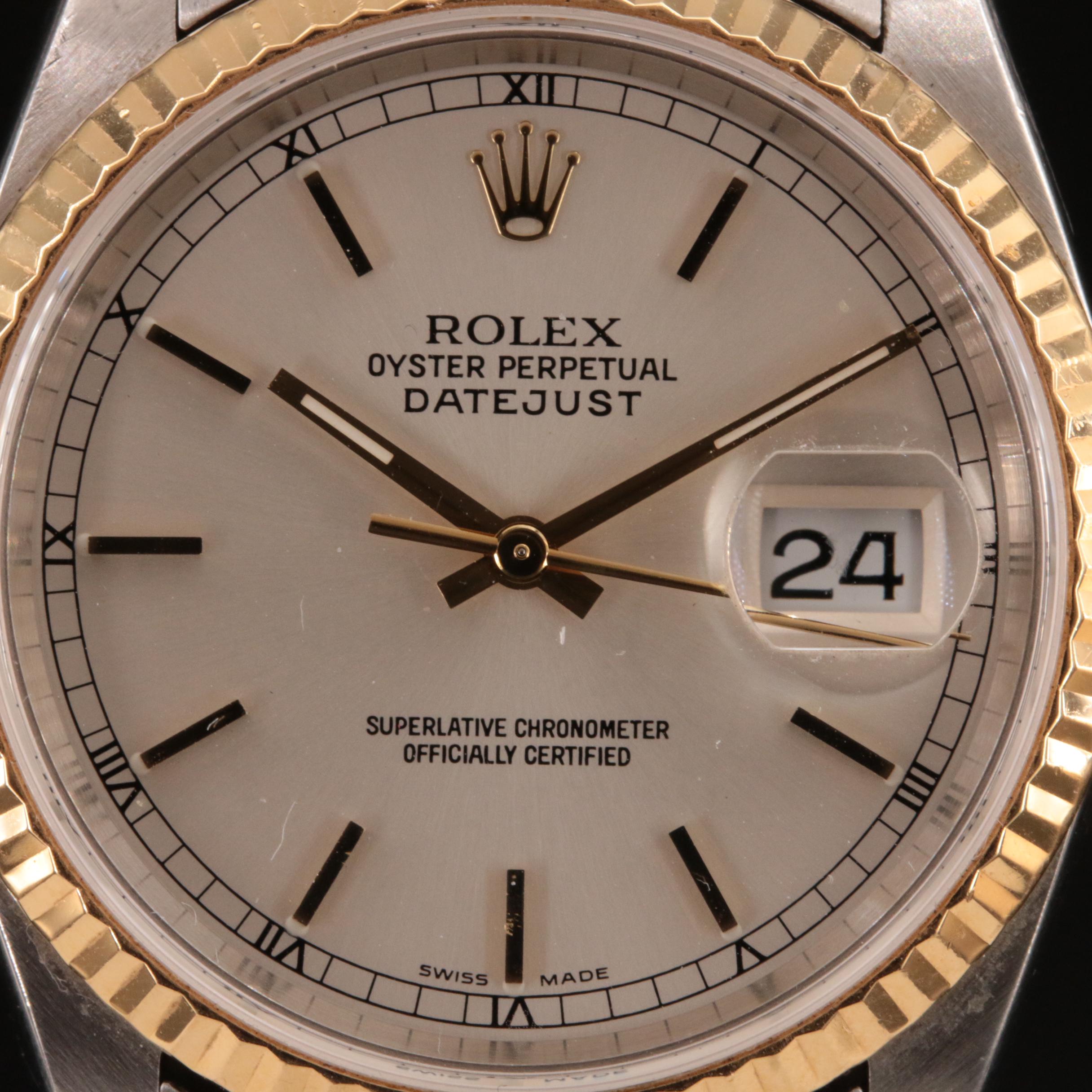 2002 Rolex Oyster Perpetual Datejust Watch