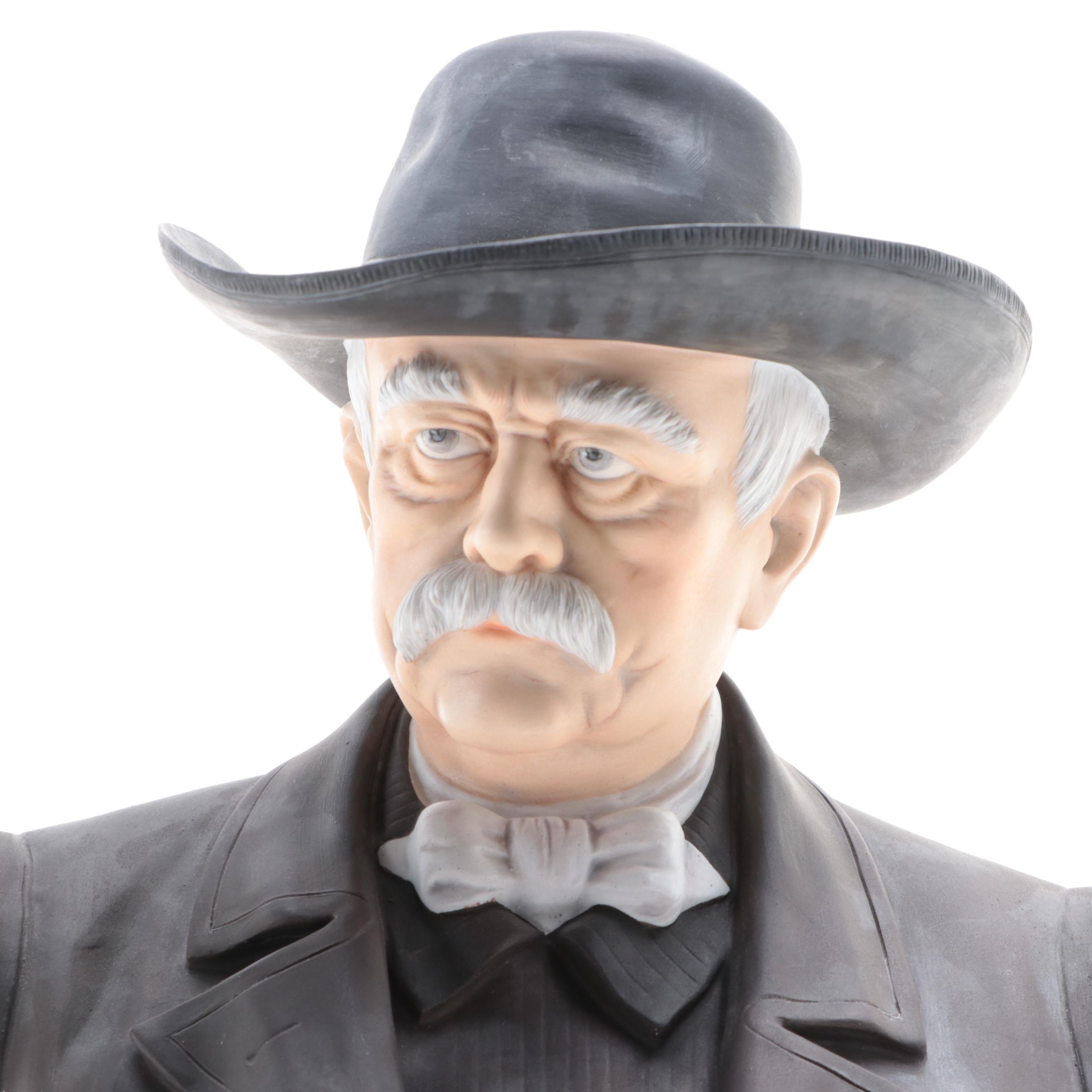 Ernst Bohne & Söhne Porcelain Bust of Otto von Bismarck, Late 19th Century