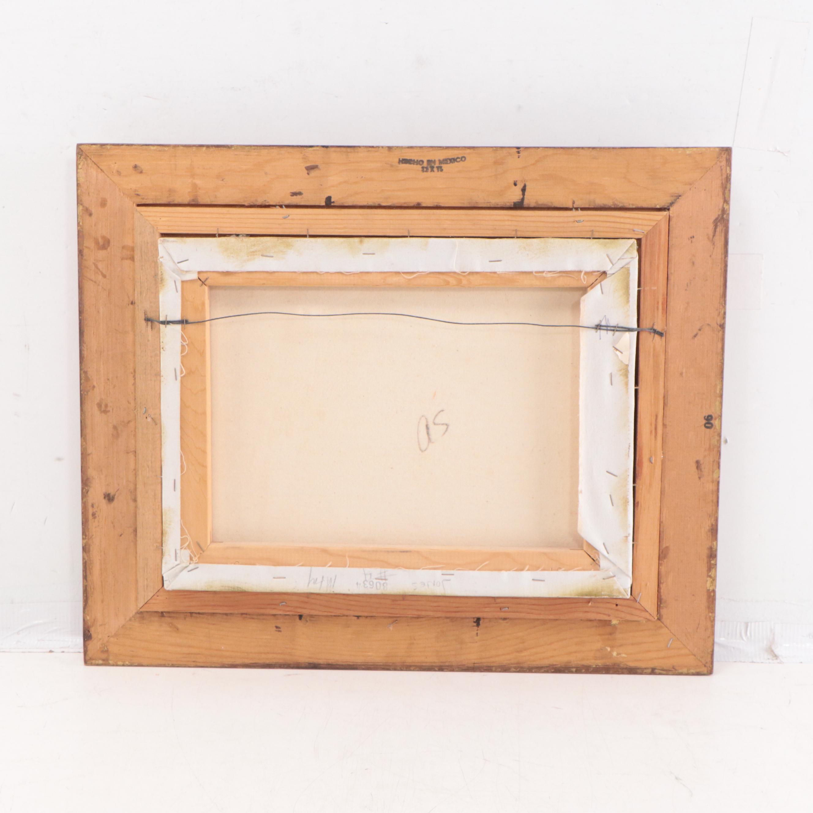 Ian Lawer Forest Landscape Oil Painting, Late 20th Century