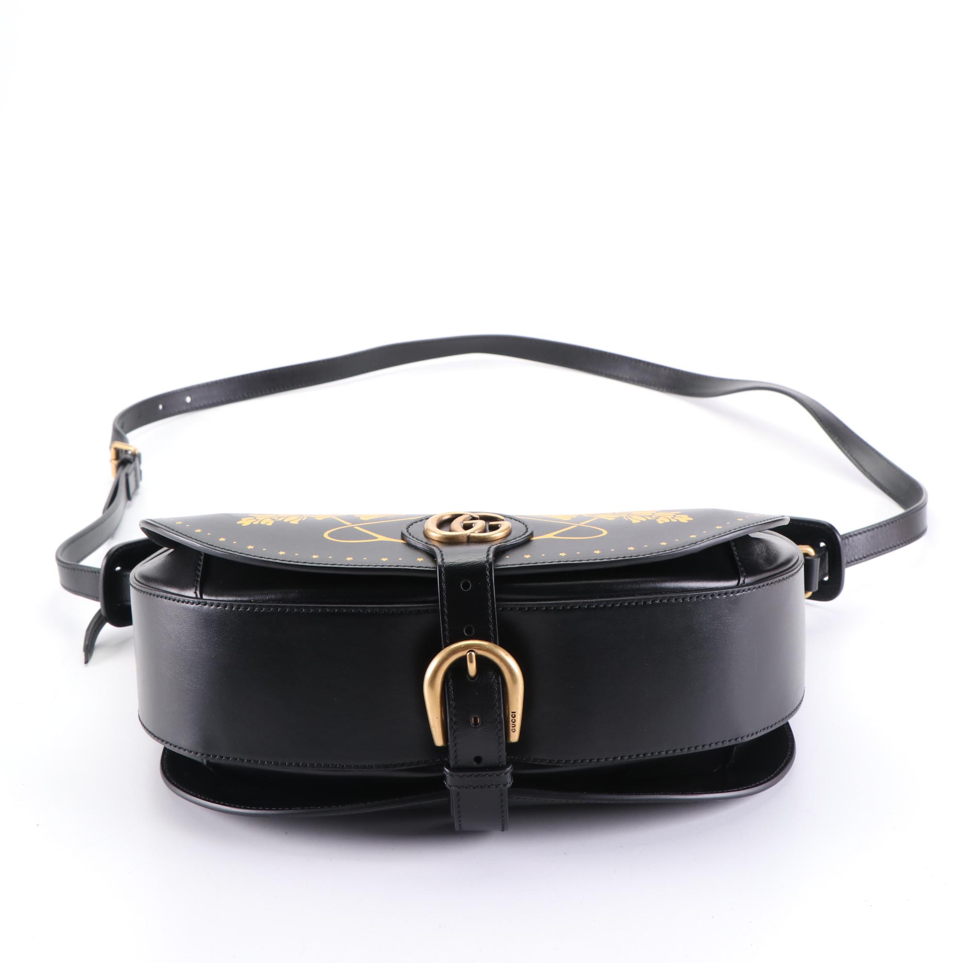 Gucci MLB Official LA Angels Messenger Bag in Leather