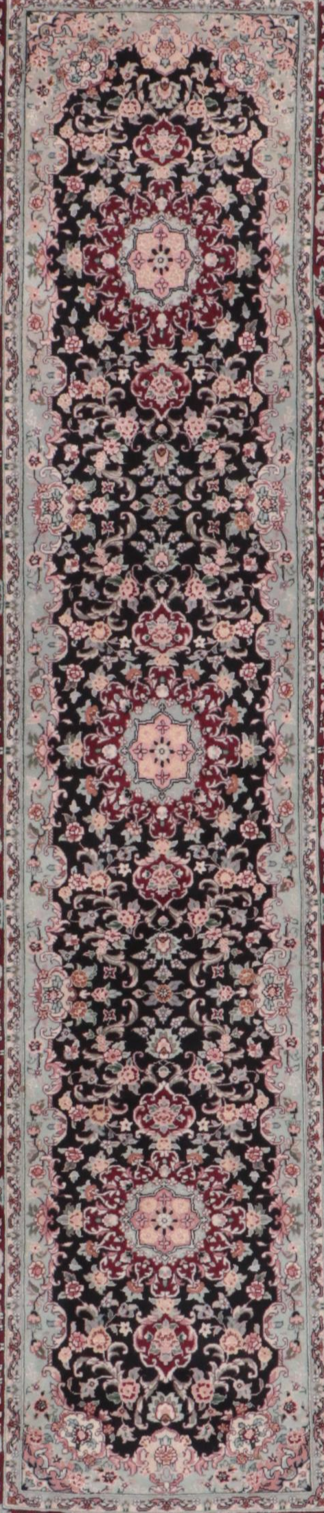 2'7 x 10'5 Hand-Knotted Sino-Persian Kashan Carpet Runner