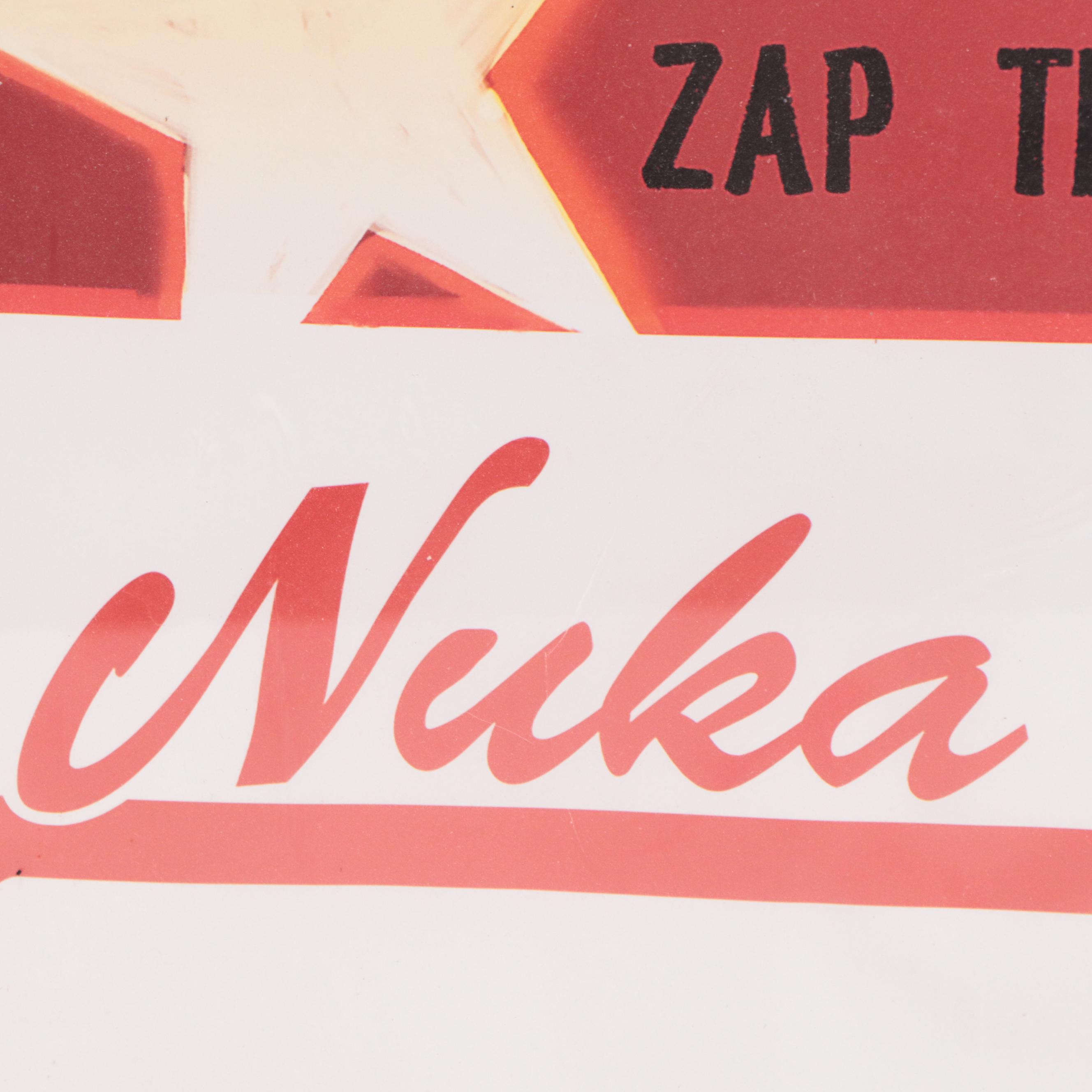 Offset Lithograph Advertisement Poster "Nuka Cola," Circa 2016