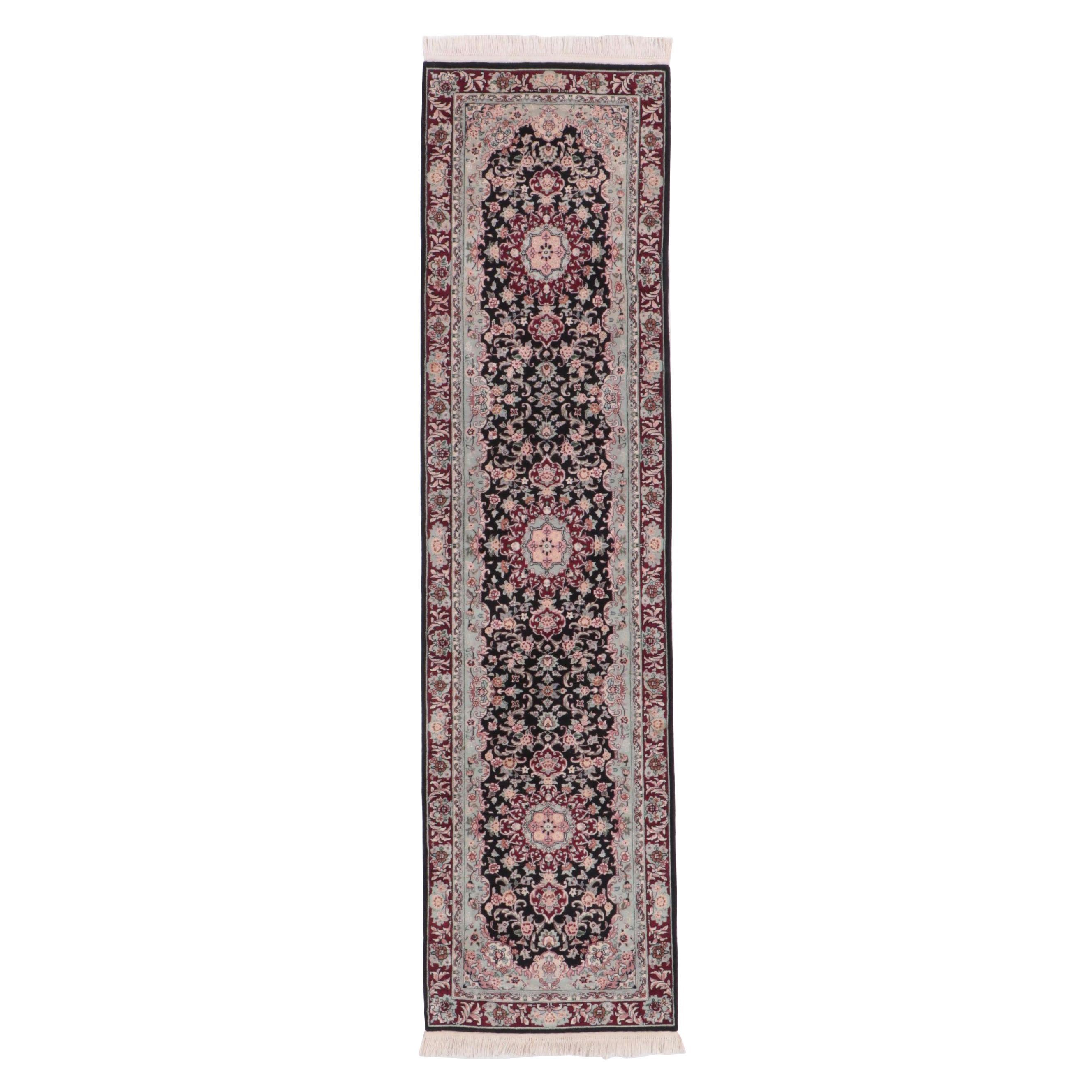 2'7 x 10'5 Hand-Knotted Sino-Persian Kashan Carpet Runner