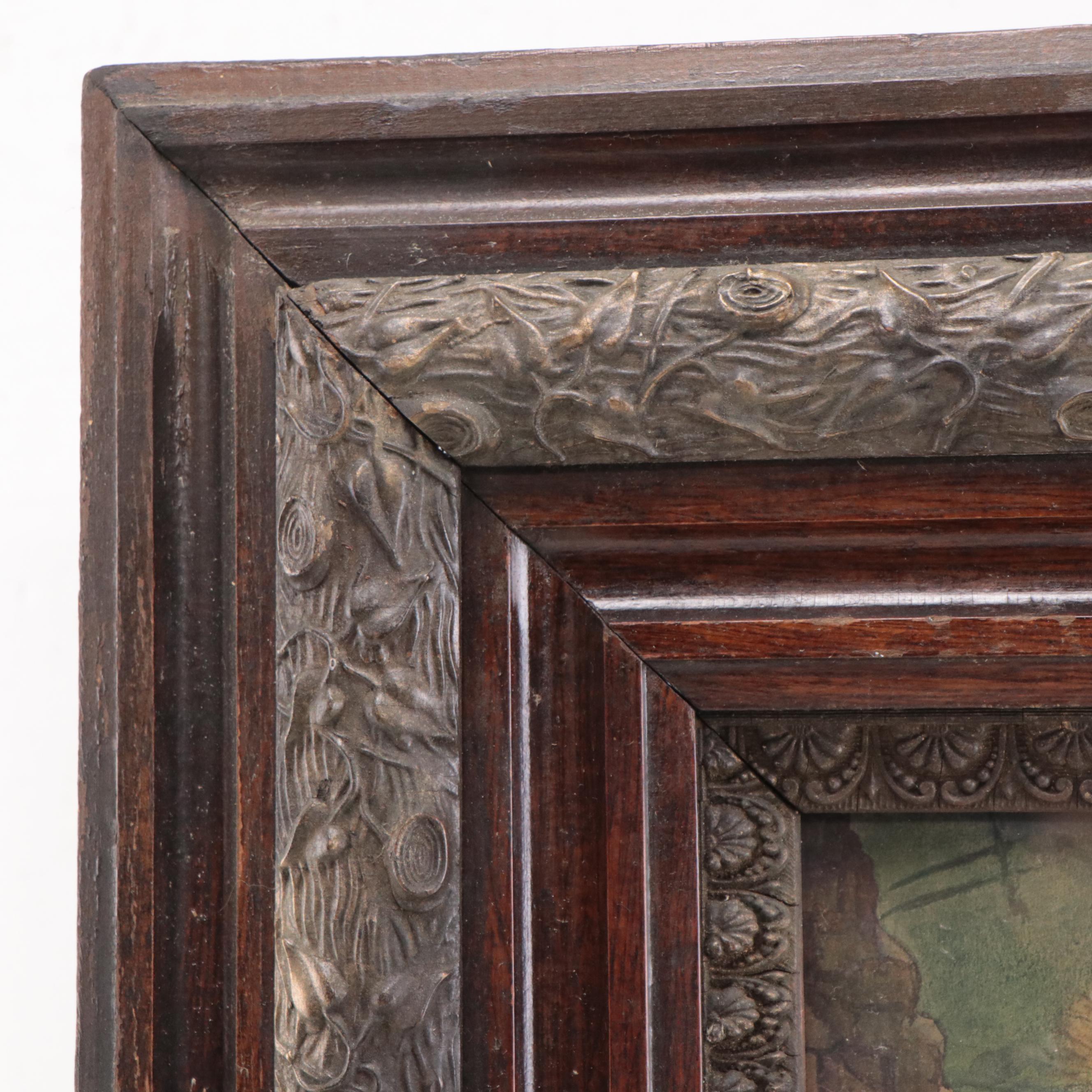 Letterpress Halftone "Sargent O'Leary Capturing a German Gun Single Handed"