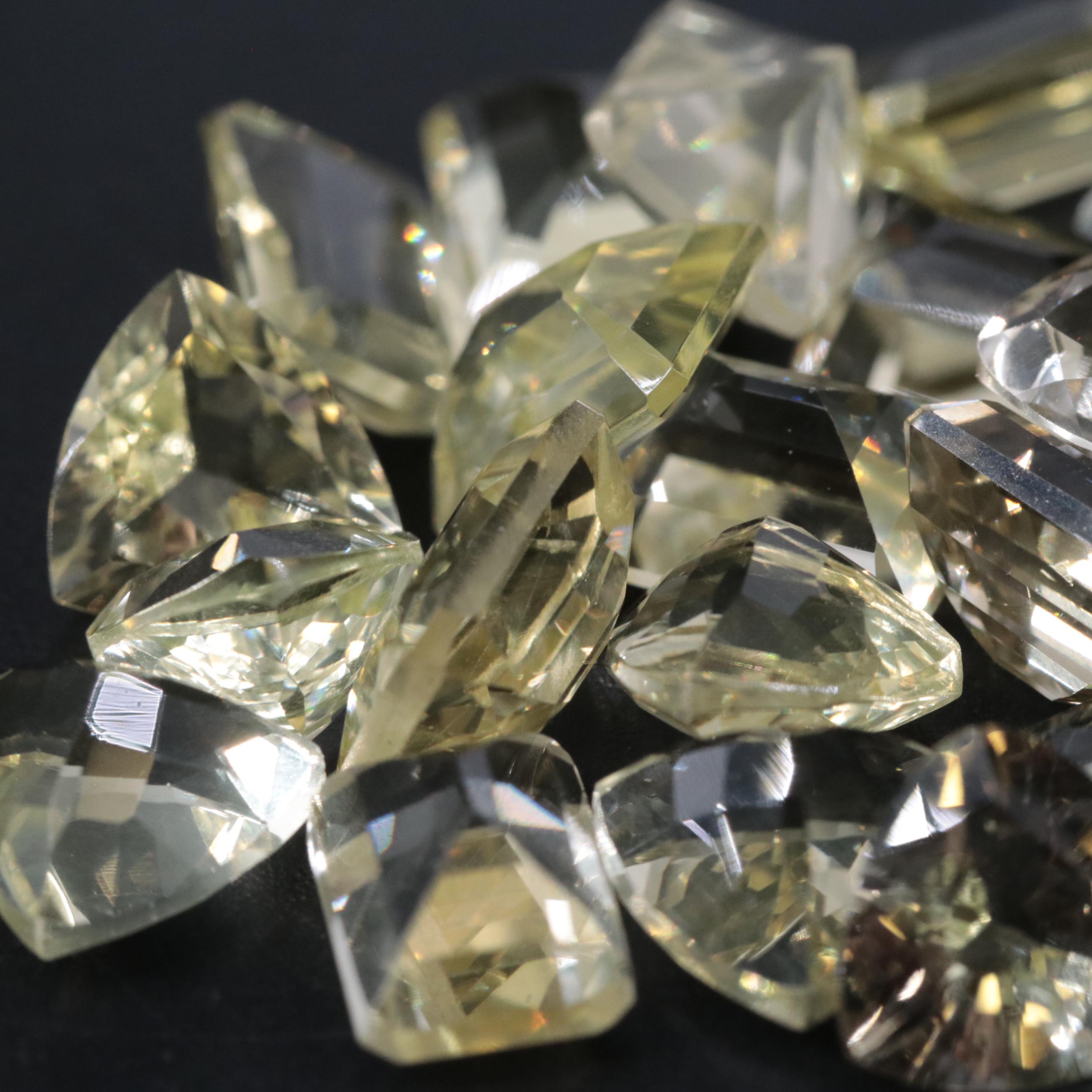 Loose 37.54 CTW Lemon Quartz