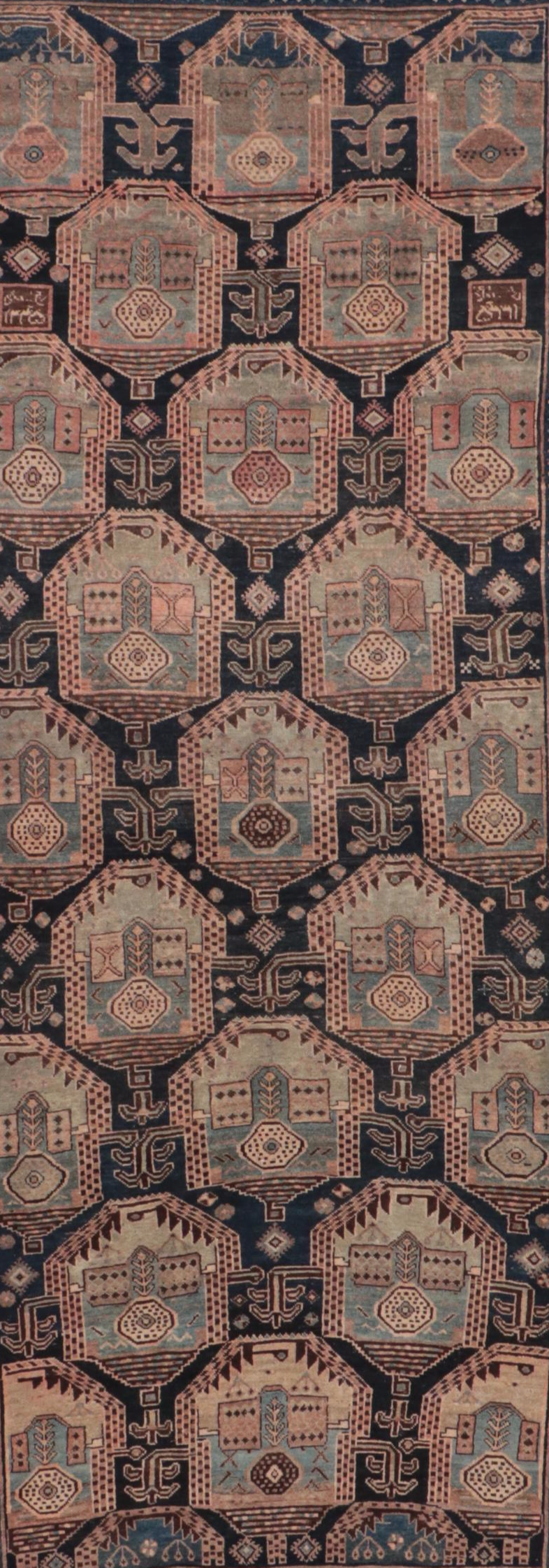 4'1 x 10'2 Hand-Knotted Northwest Persian Long Rug