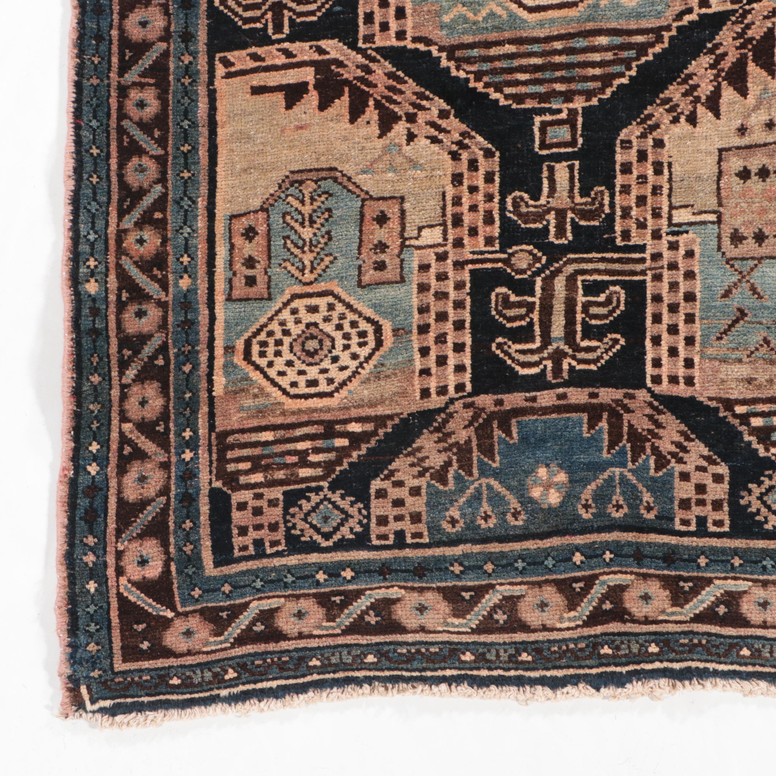 4'1 x 10'2 Hand-Knotted Northwest Persian Long Rug