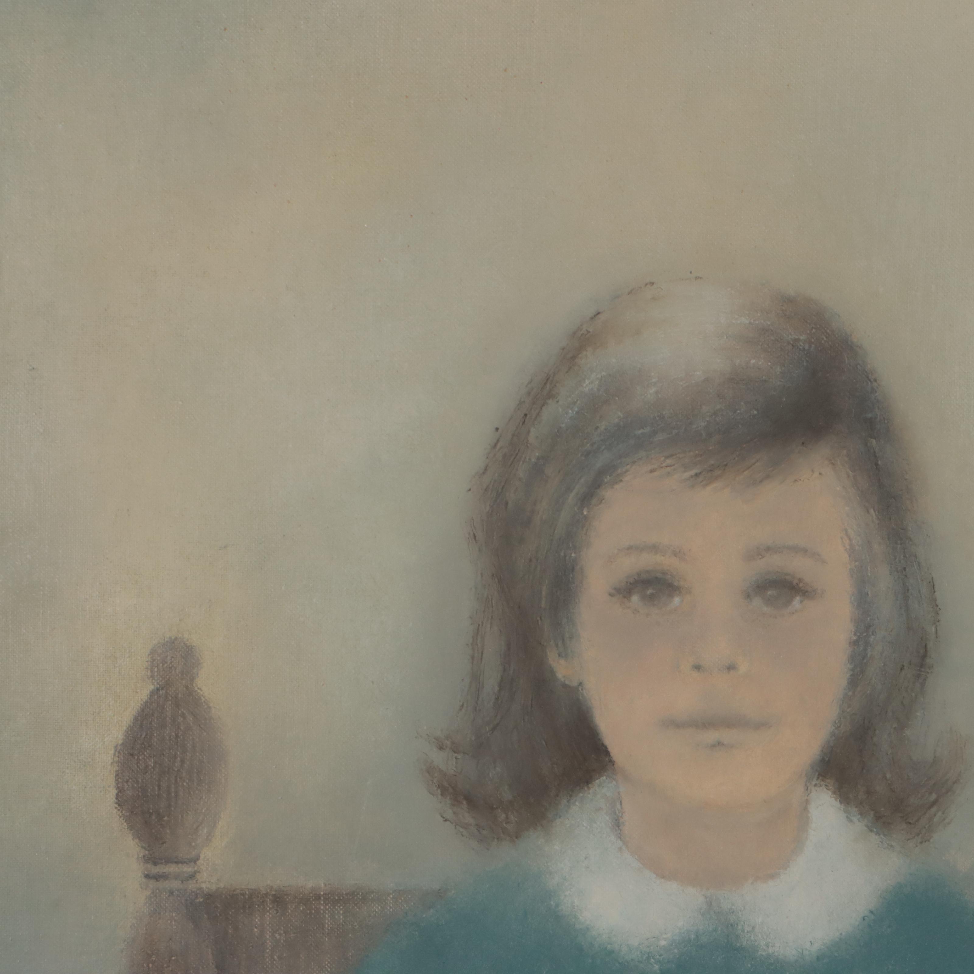 Irene G. Fisher Oil Pastel Drawing of Portrait