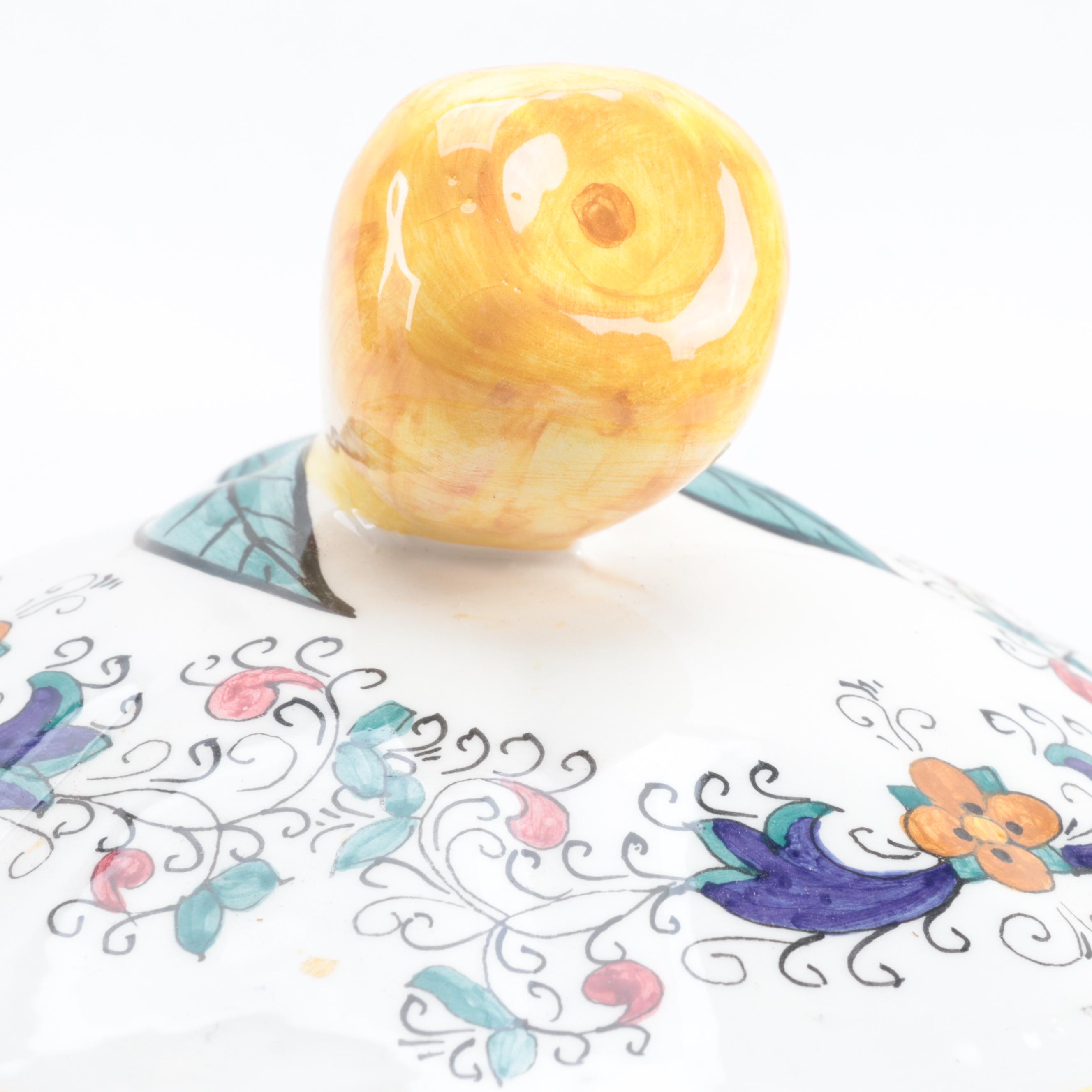 Il Bargello Italain Maiolica Hand-Painted Tureen