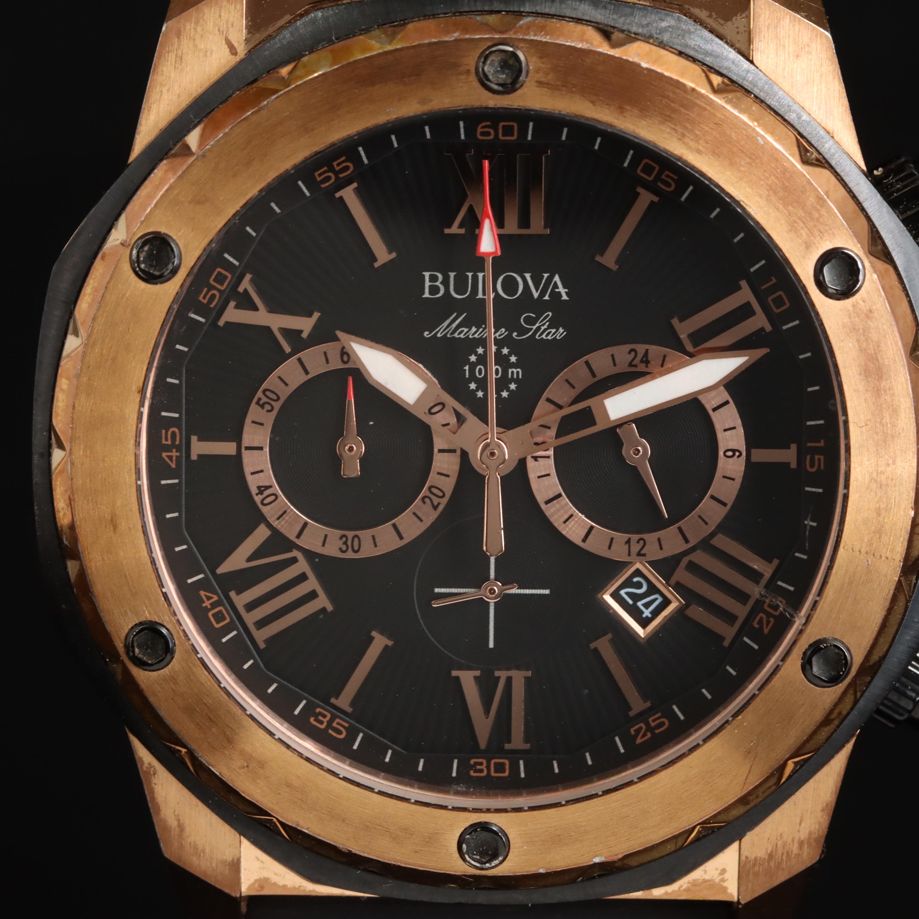 Bulova Marine Star 100 Meters Chronograph Watch