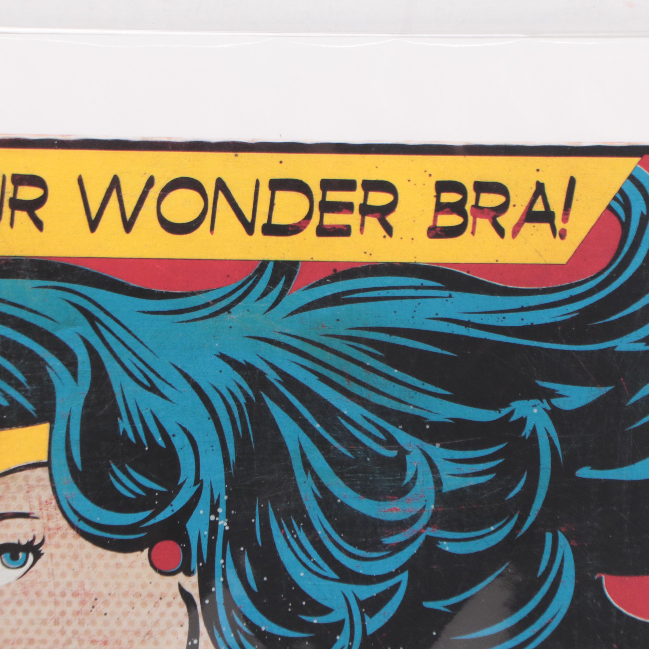 Denial Pop Art Giclée "Burn Your Wonder Bra!," 21st Century