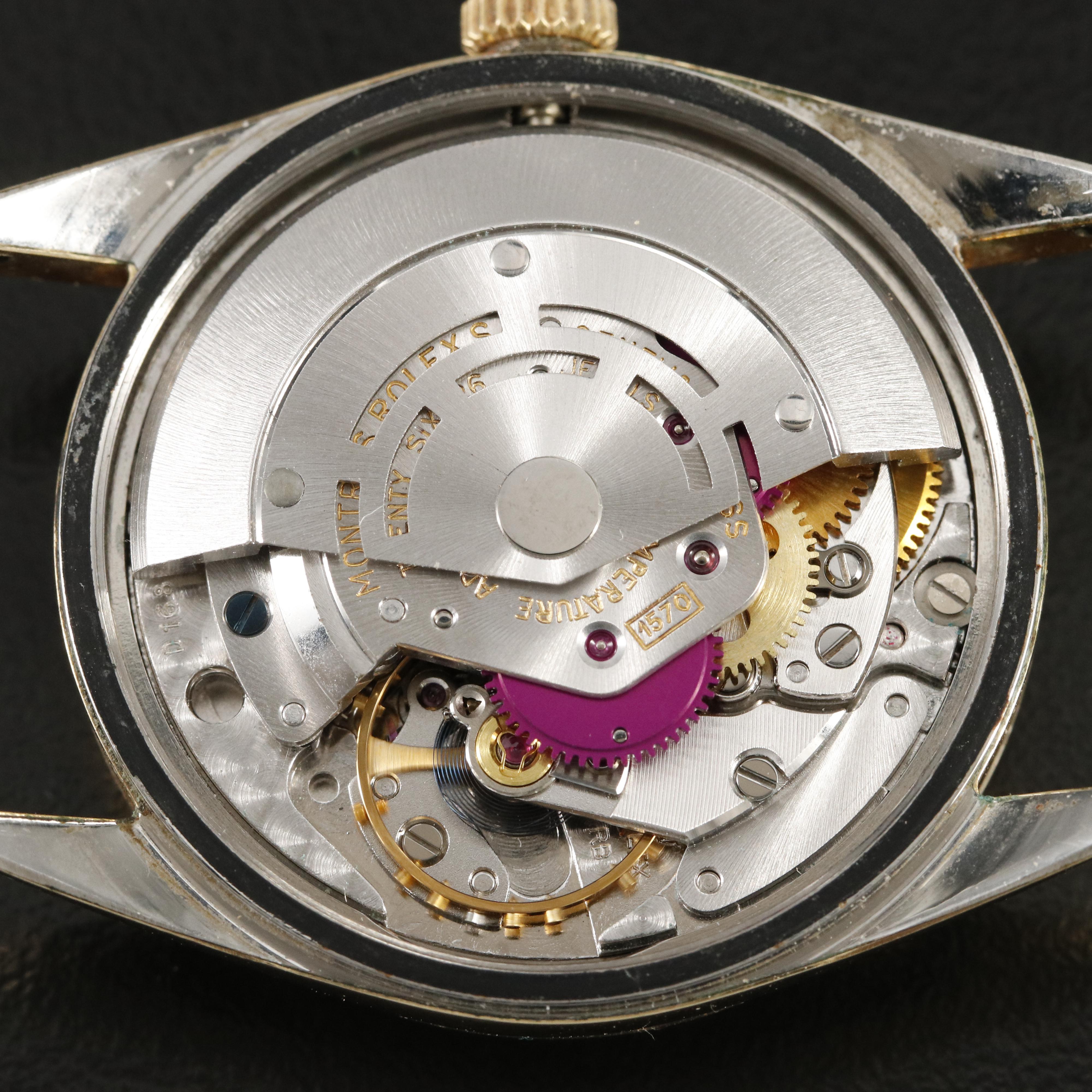 1972 Gold Shell and Diamond Rolex Oyster Perpetual Date Watch